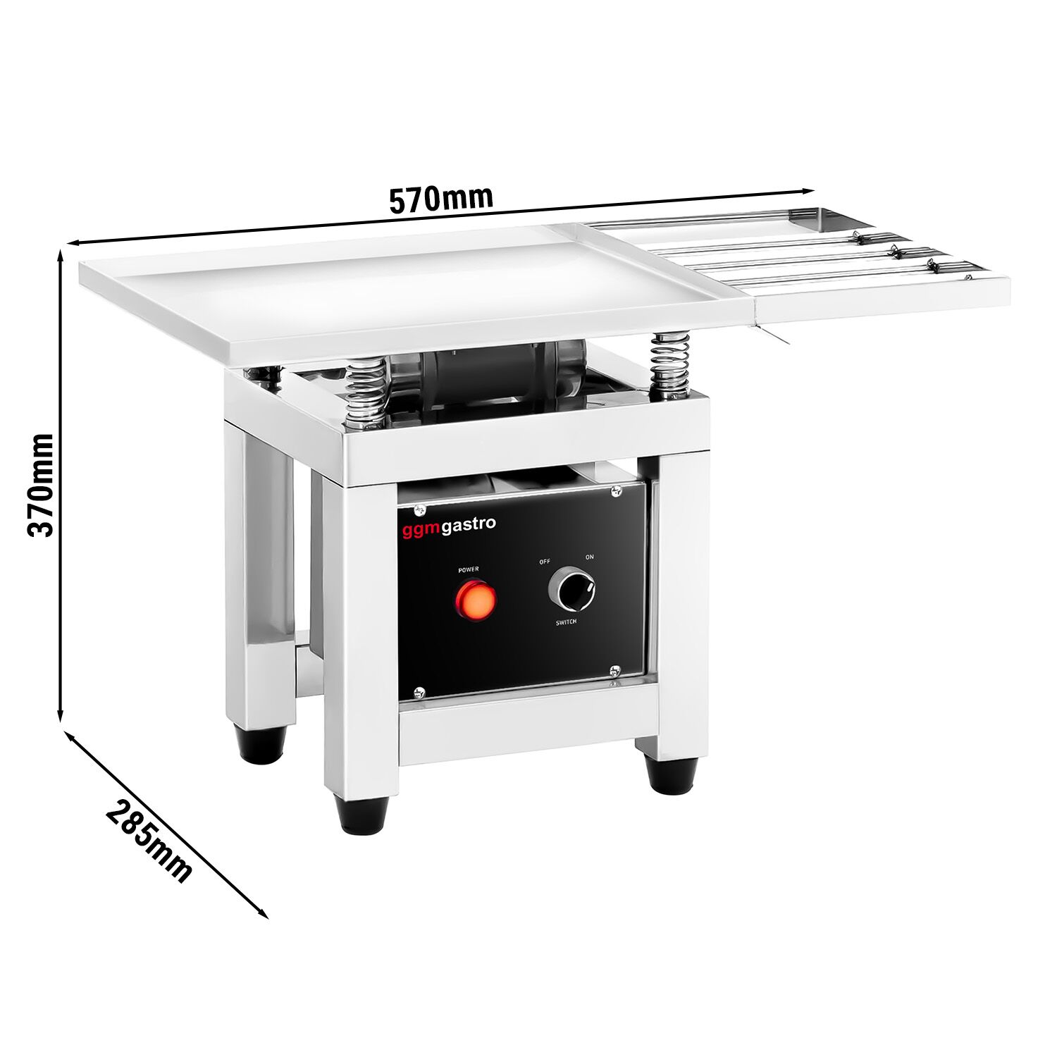 Table vibrante pour chocolat - 30 Watt - max. 30 kg - inox 