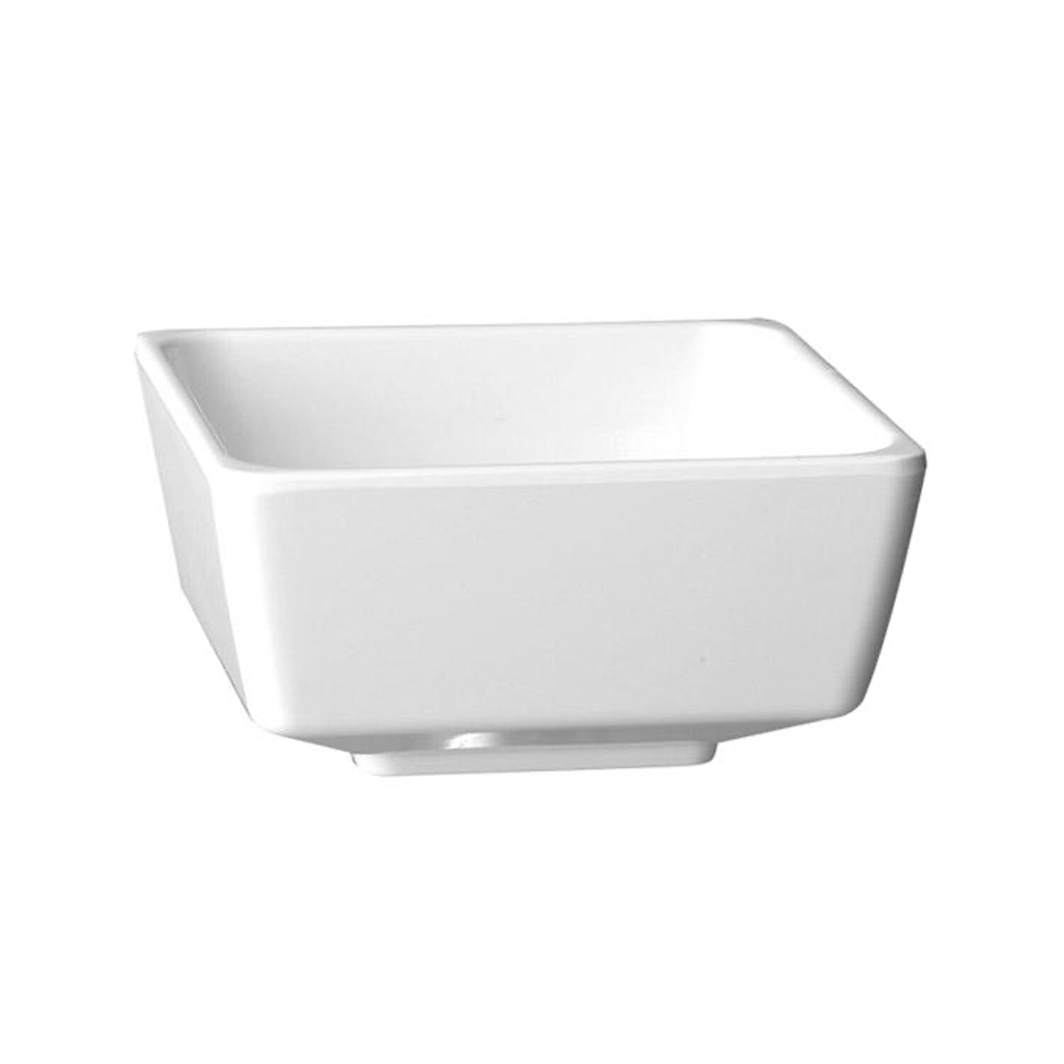 (6 pcs) Coupe - FLOAT - Mélamine - 0,5L - carré - lot de 6 - 125x125mm - Profondeur : 60mm - Blanc