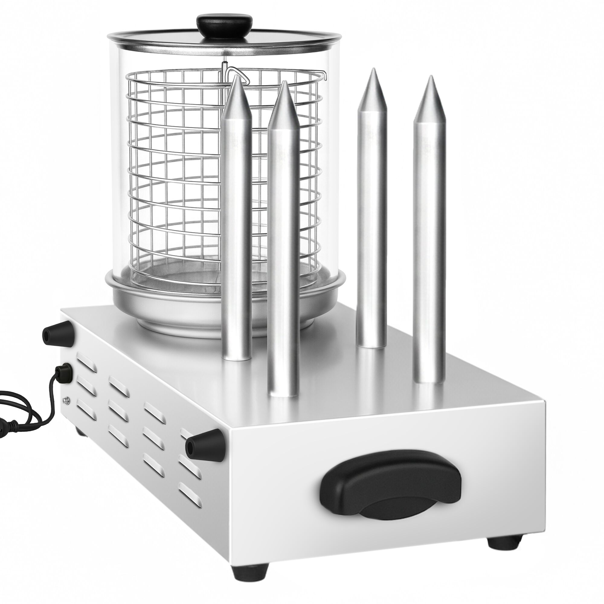 Urządzenie do hot-dogów - 1,1kW - z 4 bolcami do bułek