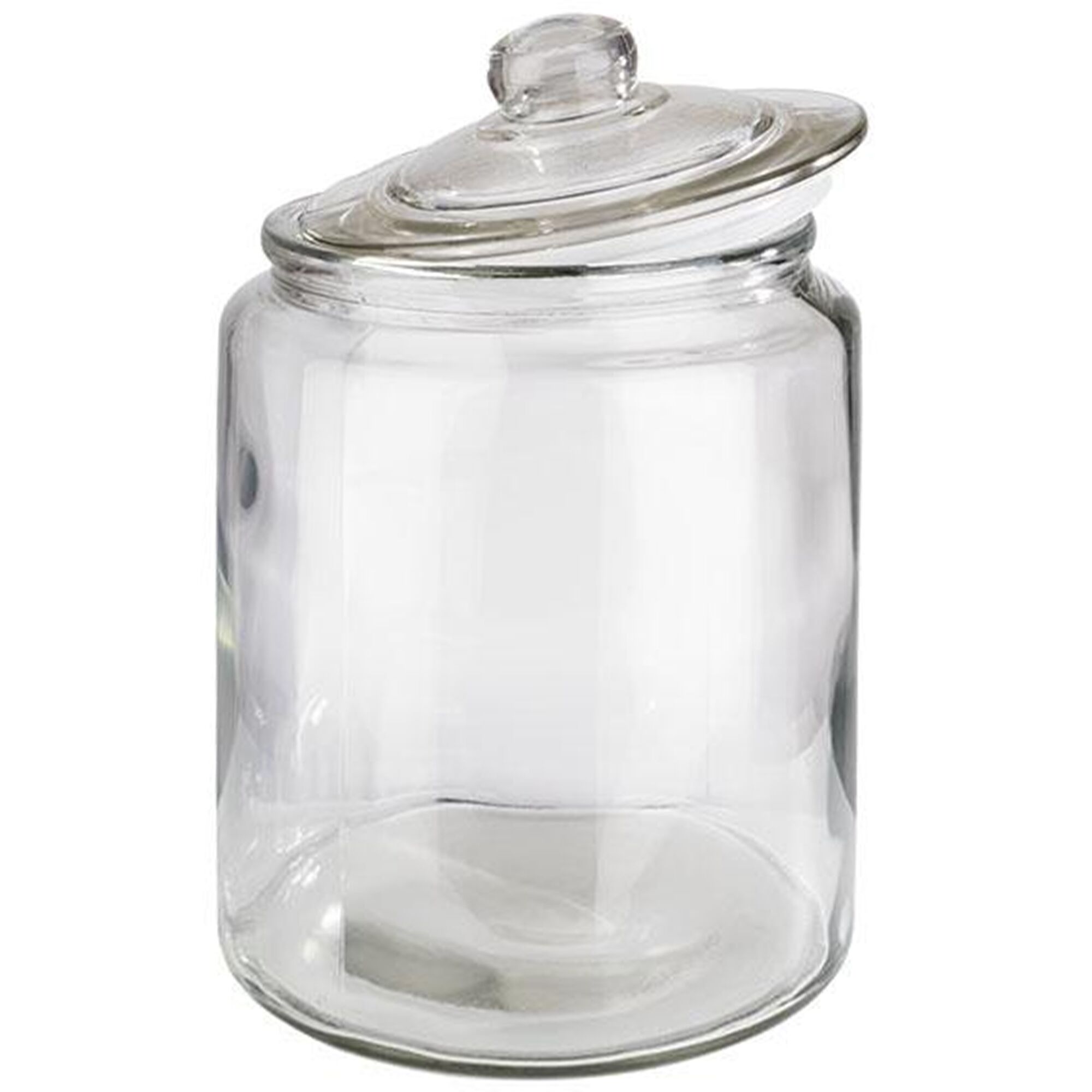 (6 pcs) Storage jar - CLASSIC - 6 l - Clear - incl. glass lid