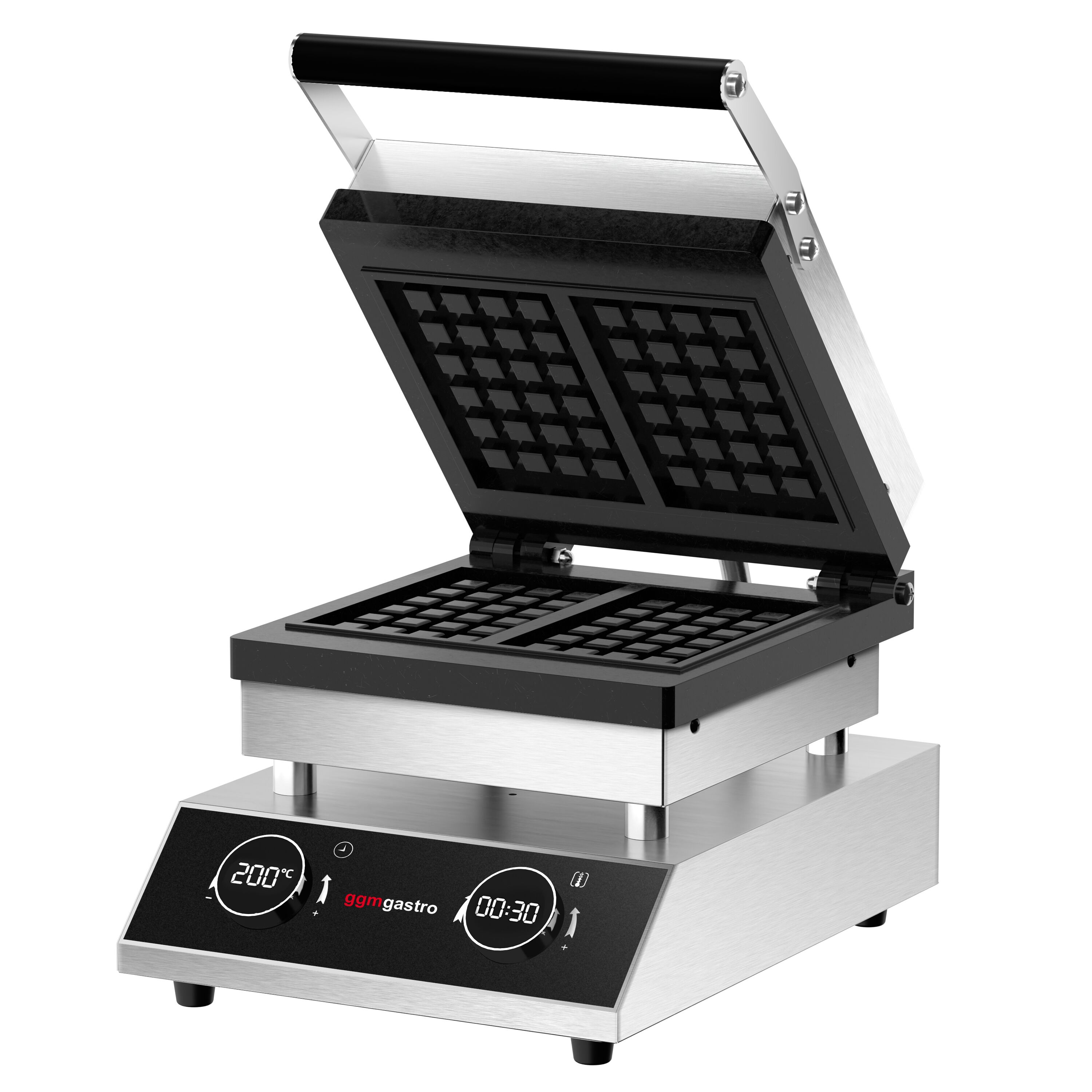 Gaufrier – simple – digital – 1,6 kW – Forme : 2 gaufres de Bruxelles