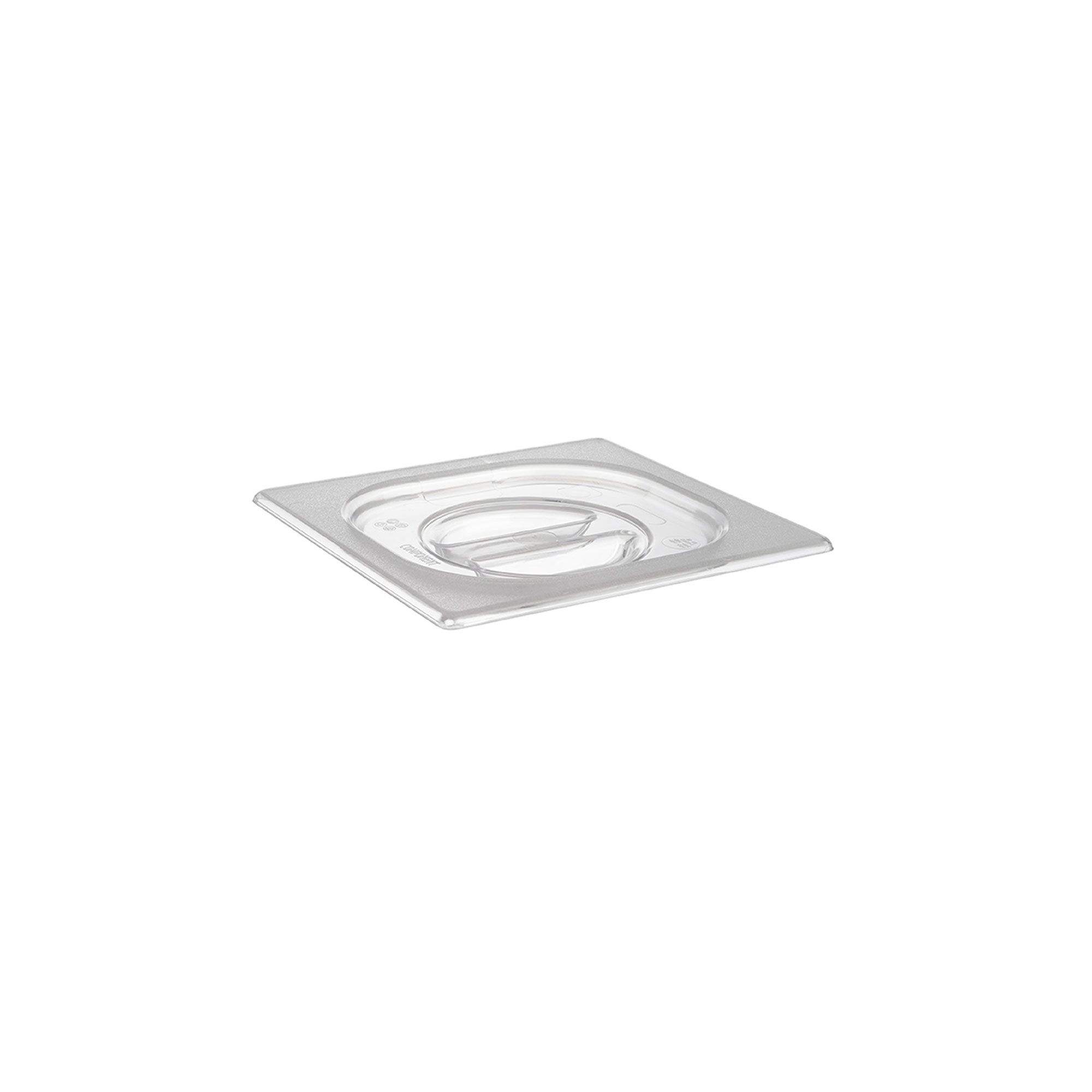 (6 pcs) Couvercle en polycarbonate GN 1/6 - Transparent - 176x162x25mm - Hauteur: 25mm