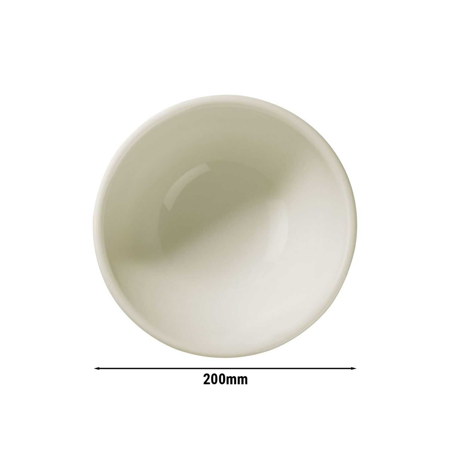 (12 pièces) TEOS - Bol / Assiette à Soupe - Ø 200 mm - Crème