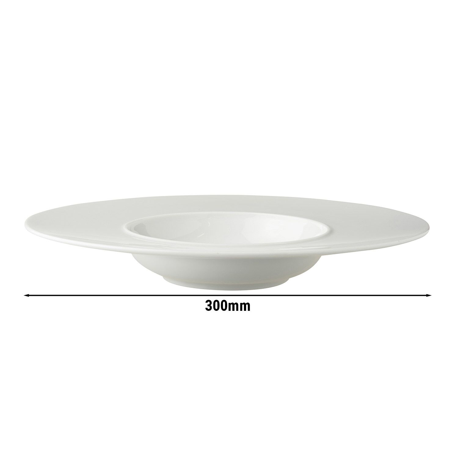 (6 pièces) WHITE DELIGHT - Assiette à pâtes - Ø 300 mm - Blanc