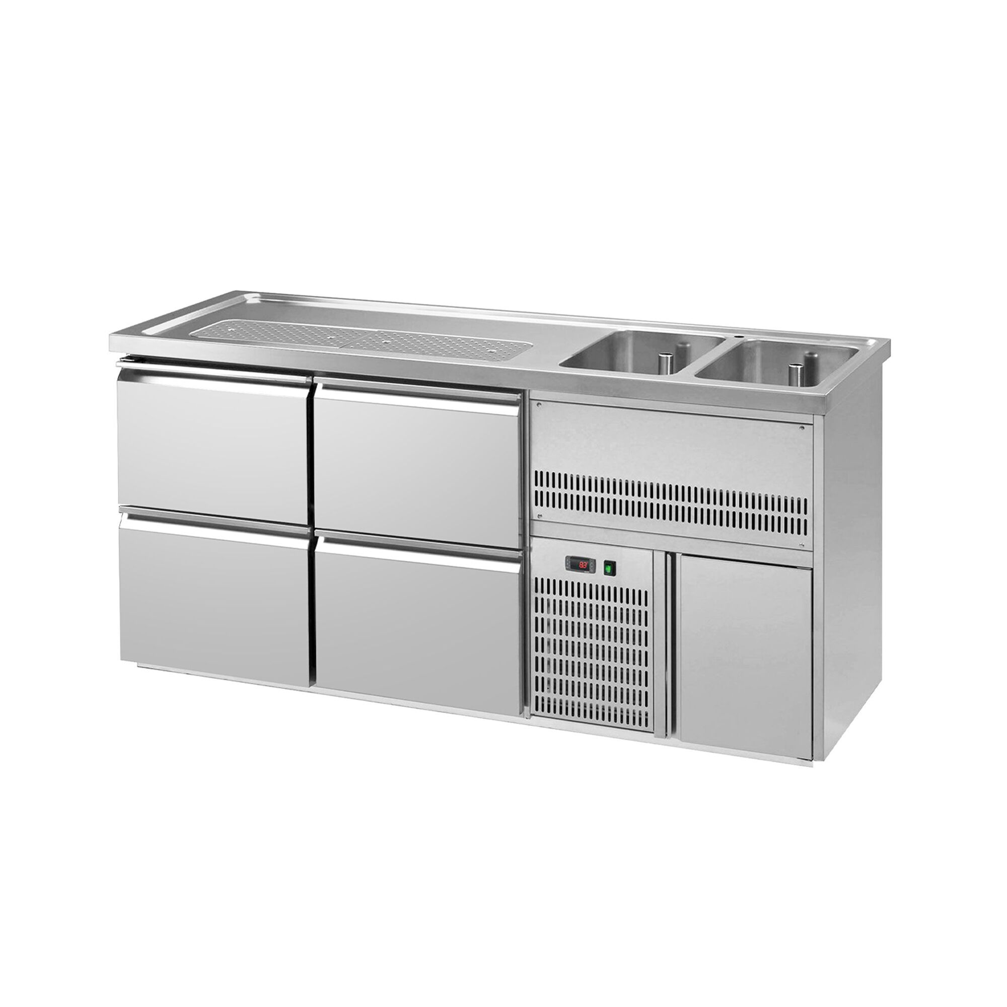 Biertheke Premium PLUS - 1950x700mm - 4 Schubladen