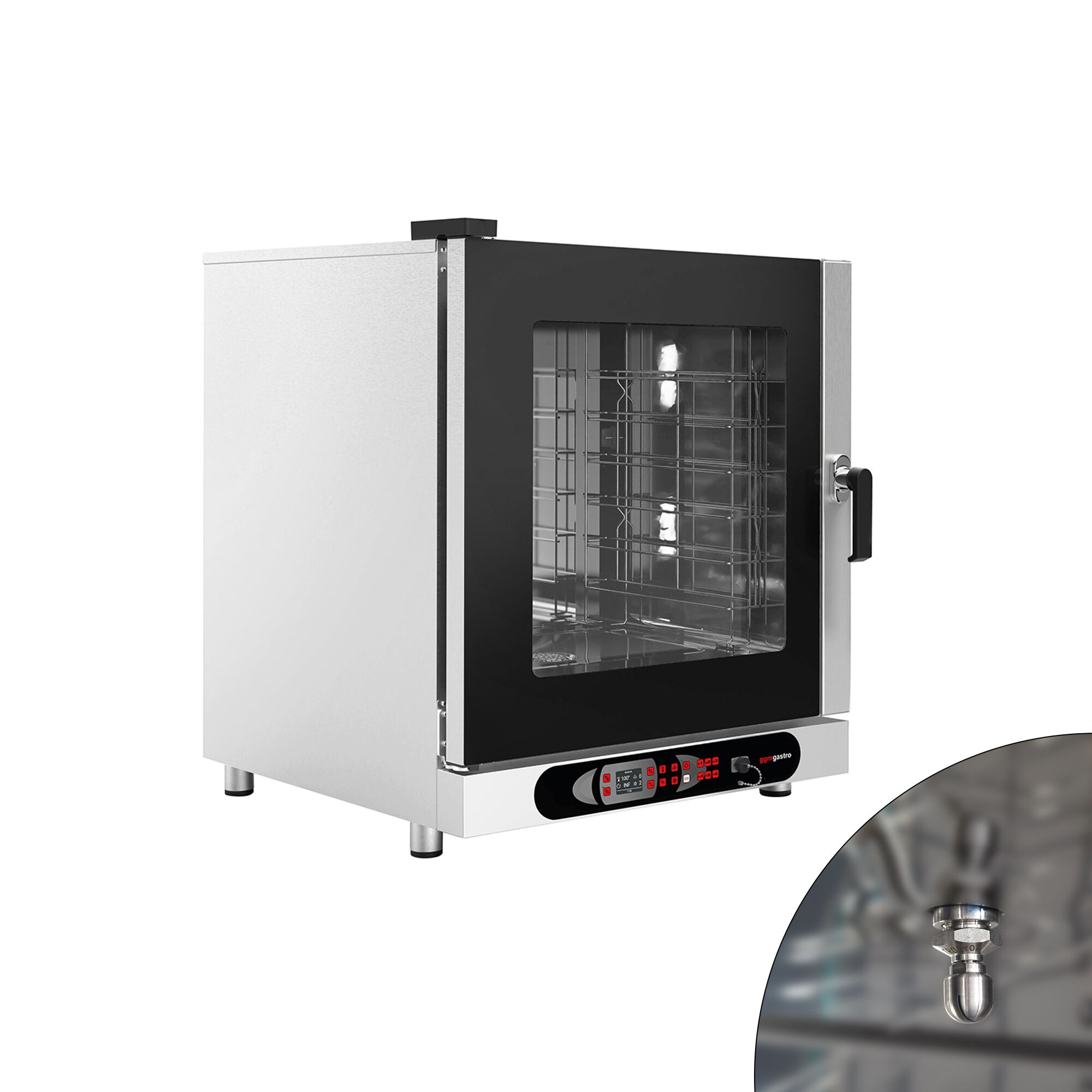 Four mixte - numérique - 6 x GN 1/1 ou 6 x EN 600 x 400 - avec système de lavage inclus