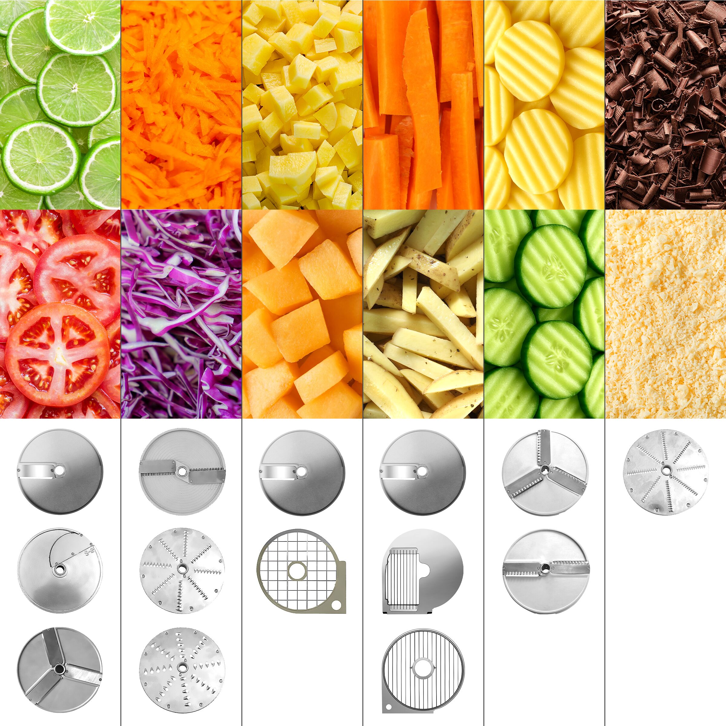 Coupe-légumes électrique – 550 watts – sans disques de coupe