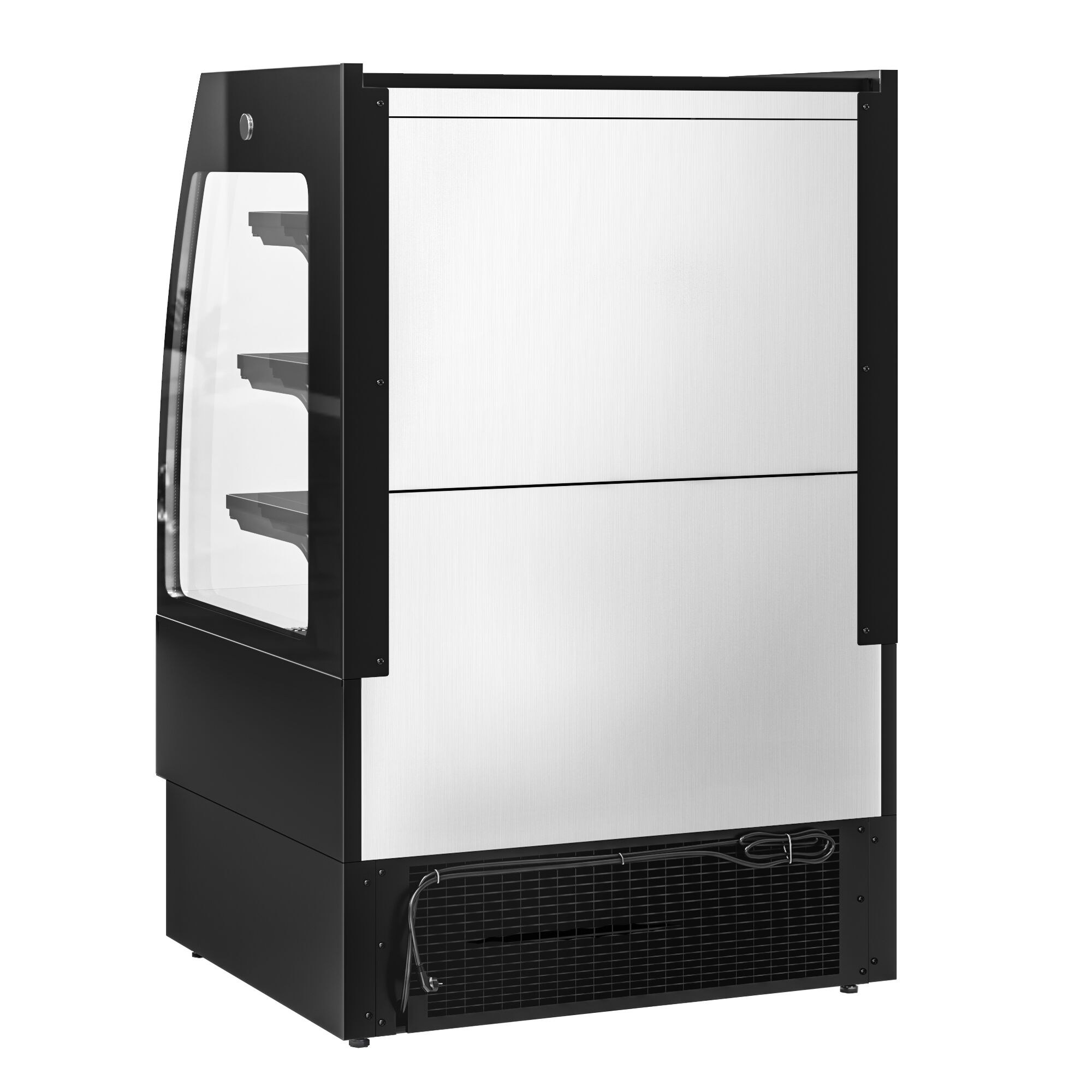 Vitrine murale réfrigérée - Libre-service - 900mm - 216L - avec 3 étagères - Noir