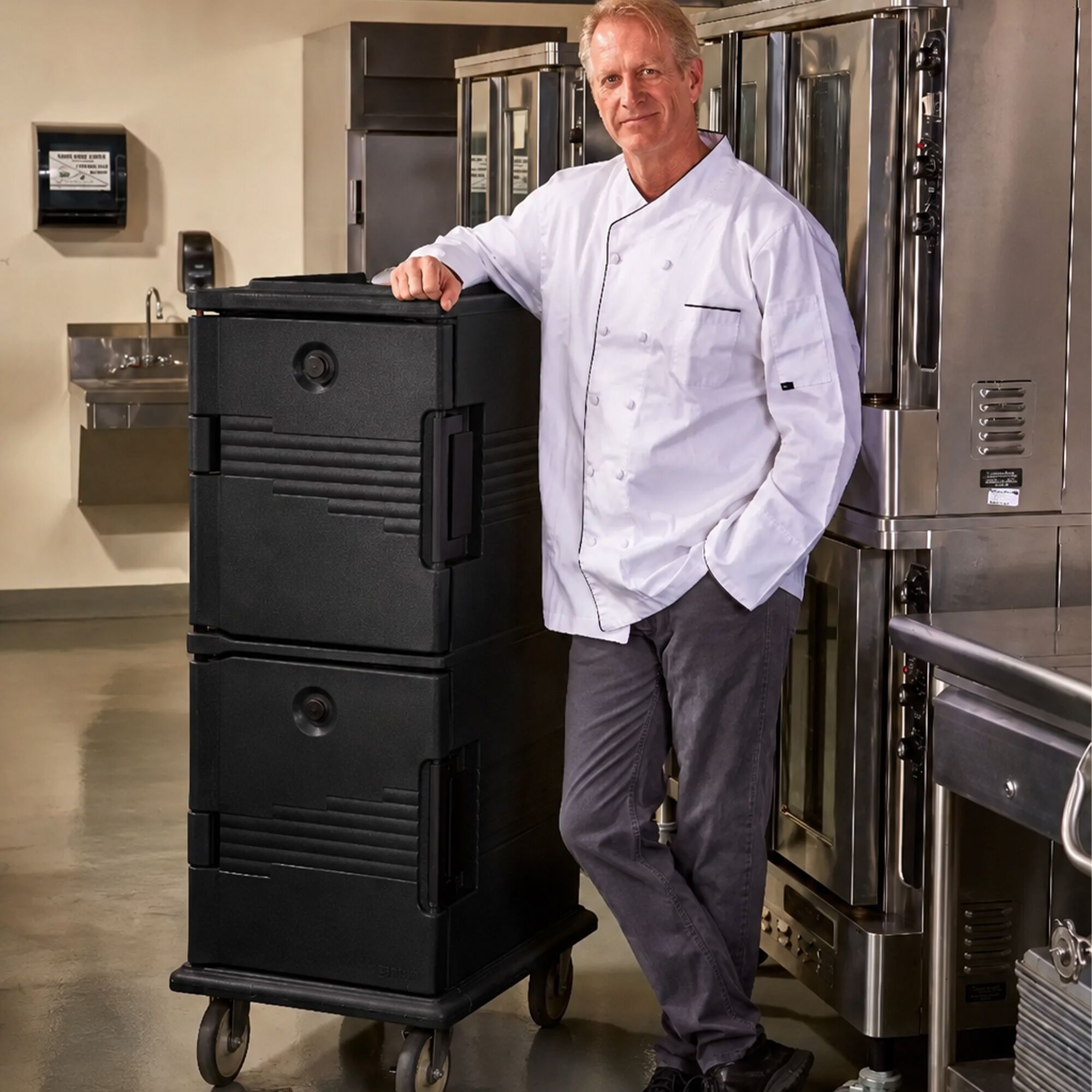 CAMBRO | ULTRA CAMCARTS® - Thermobehälter für 8x GN 1/1 - Neutral - Schwarz