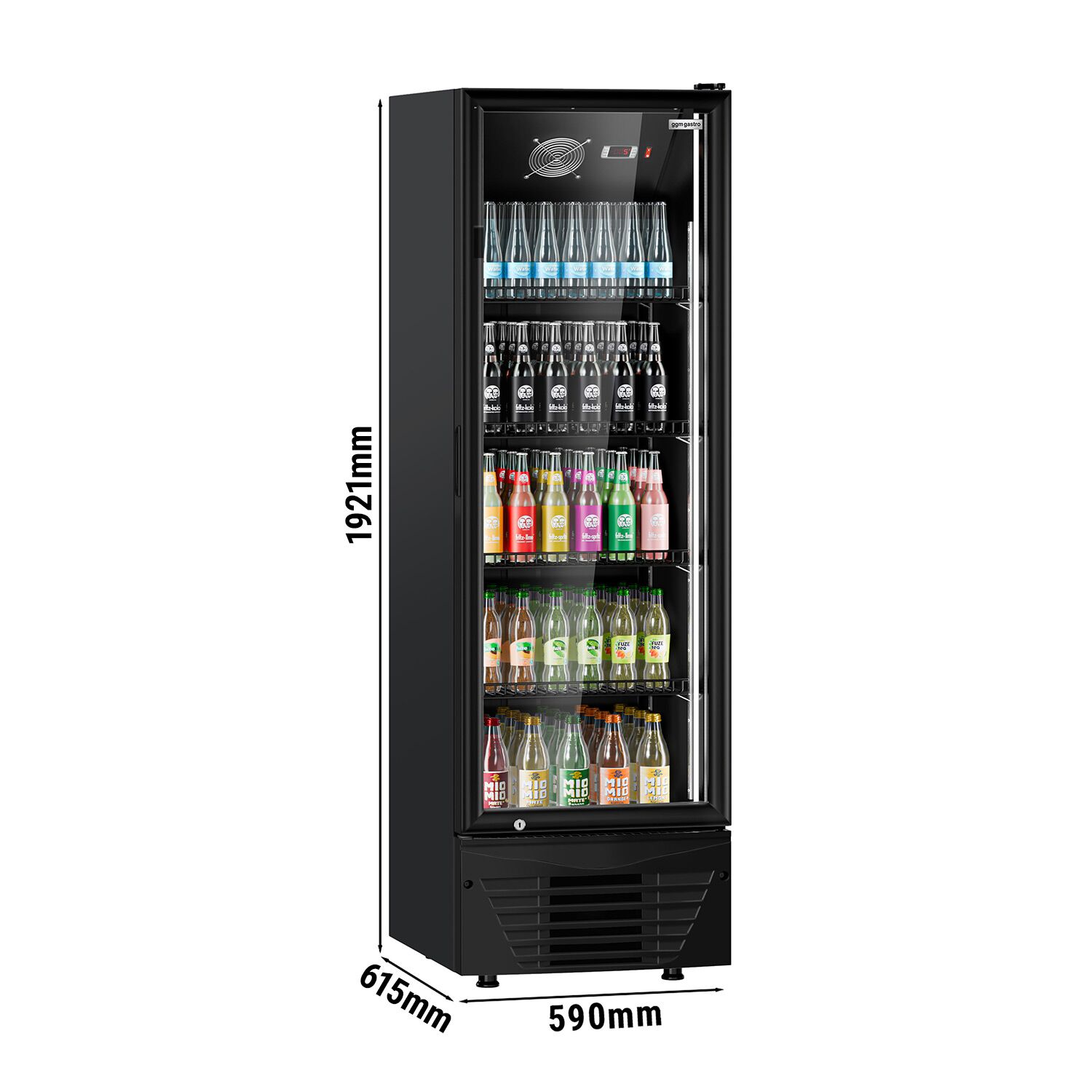 Getränkekühlschrank - 330 Liter - mit 1 Glastür