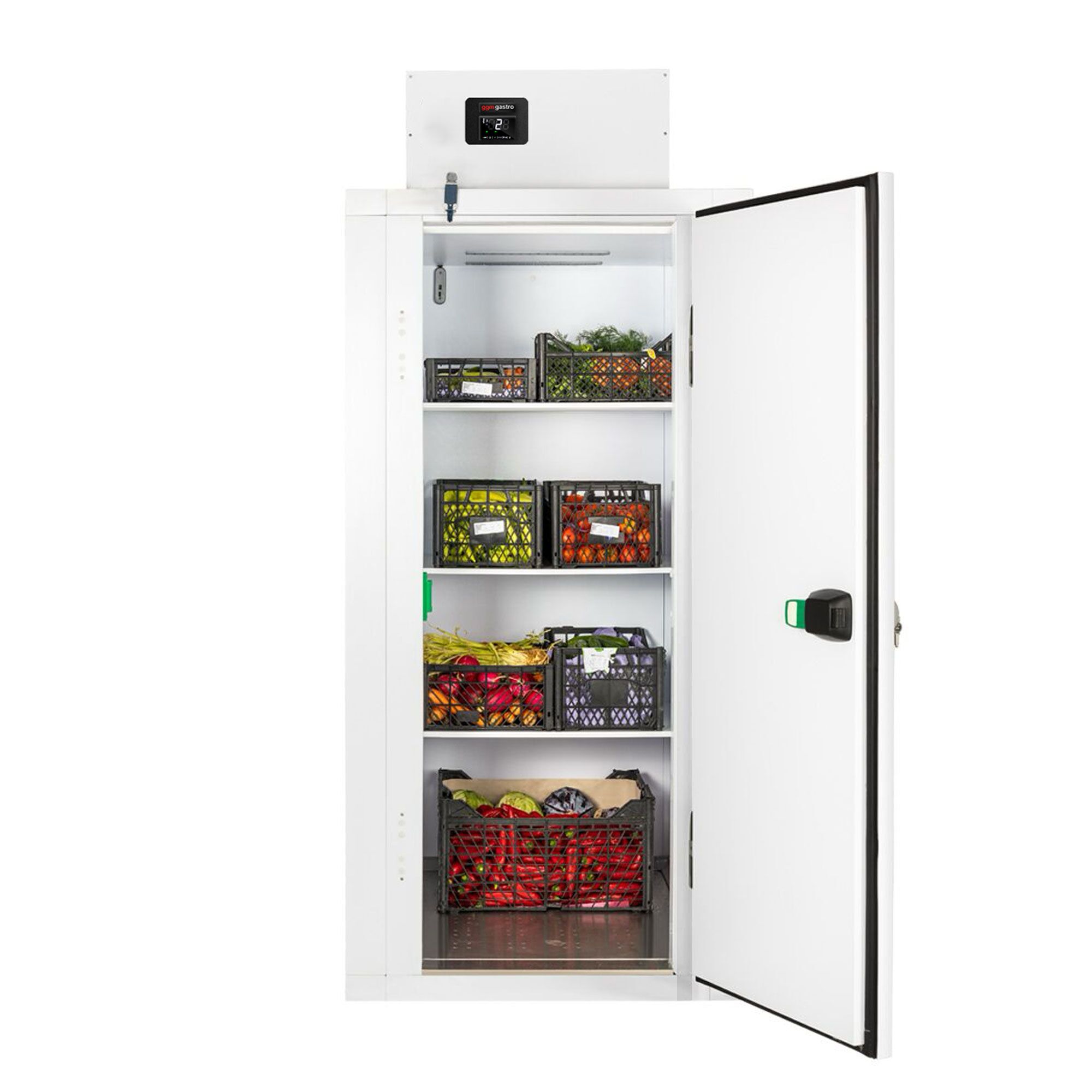 Chambre froide compacte - 1000 x 1100 mm - 1,59 m³ - avec 3 étagères