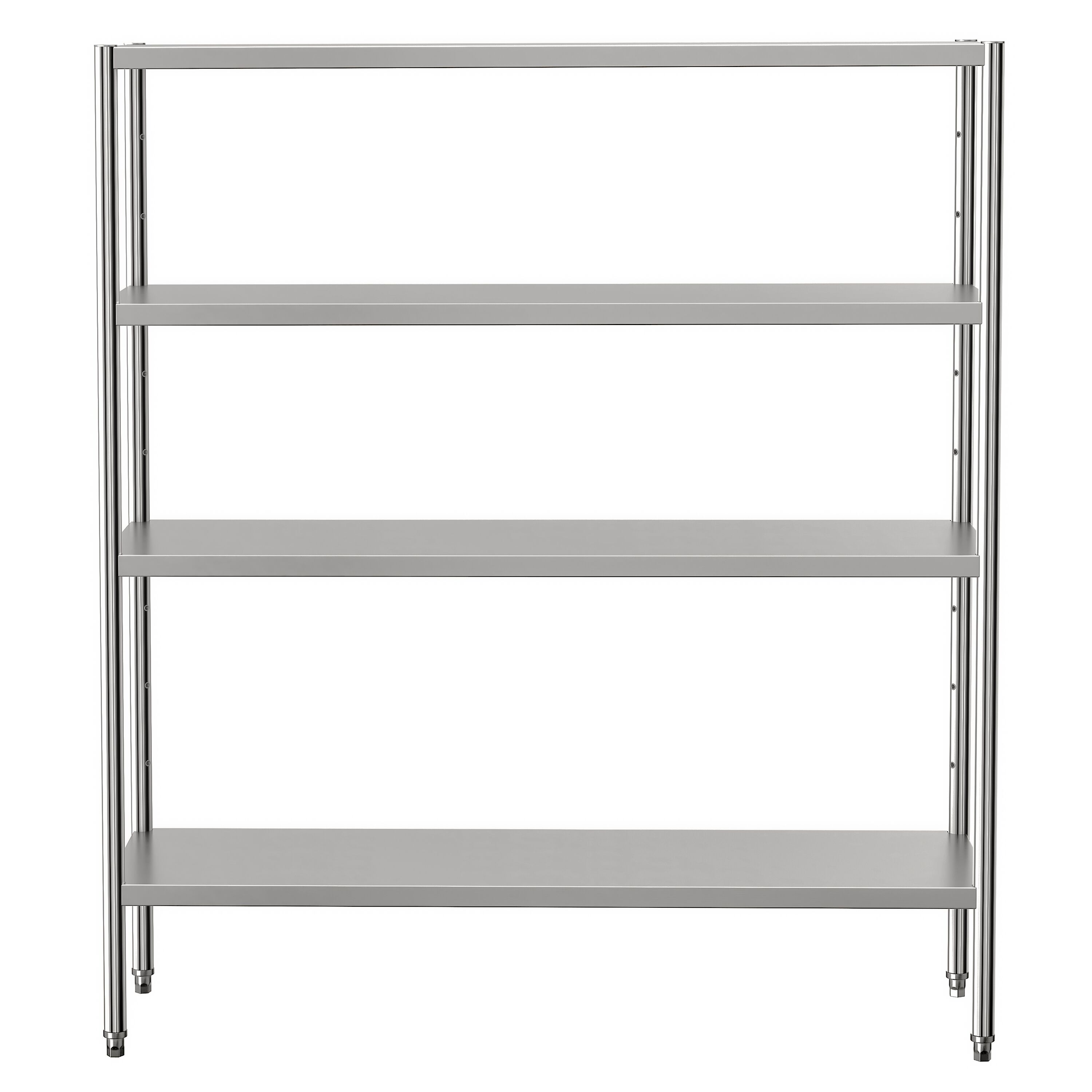 Étagère en inox ECO - 1600 x 500 mm - avec 4 étagères (réglables)
