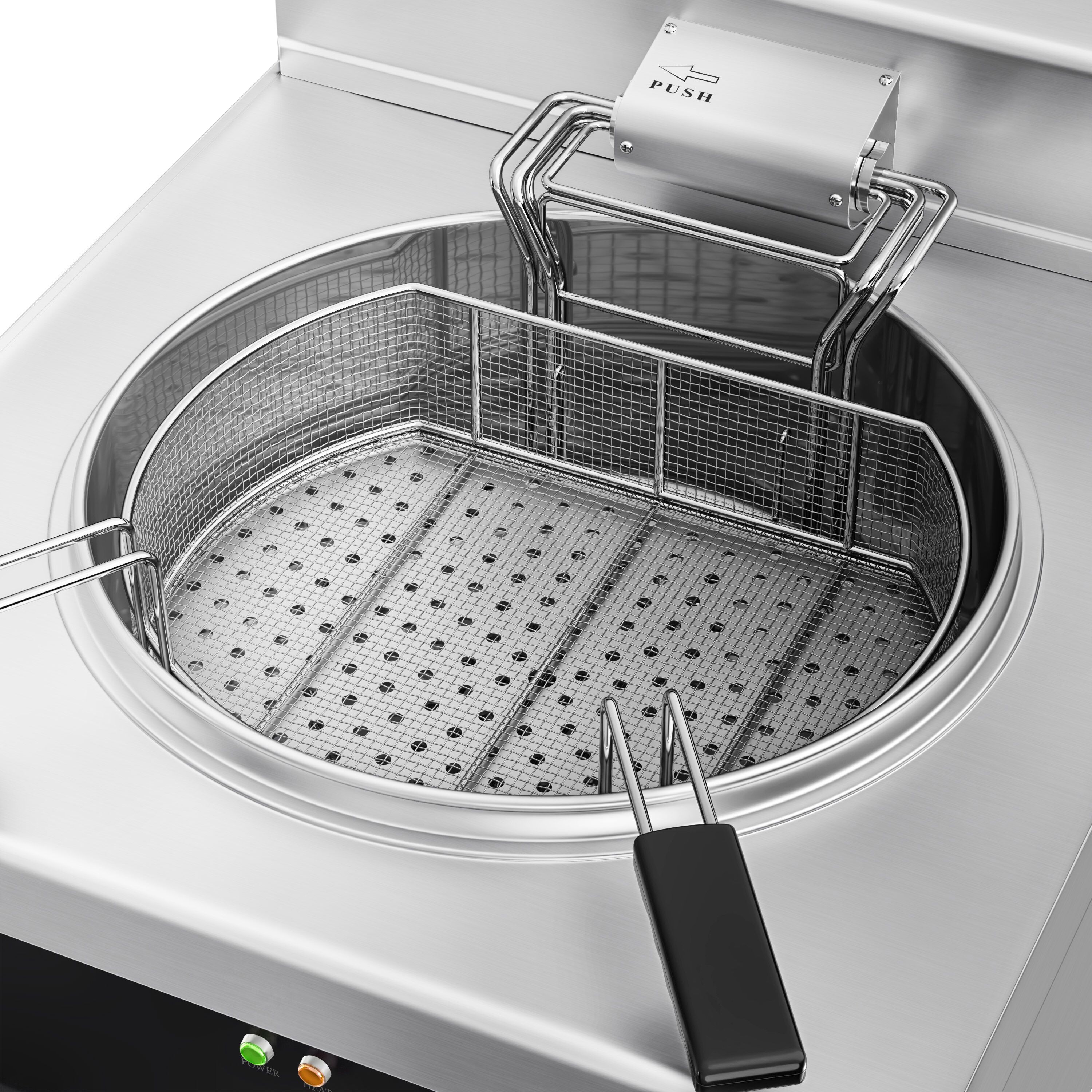 Friteuse de poisson électrique professionnelle - 25L - 14,0kW