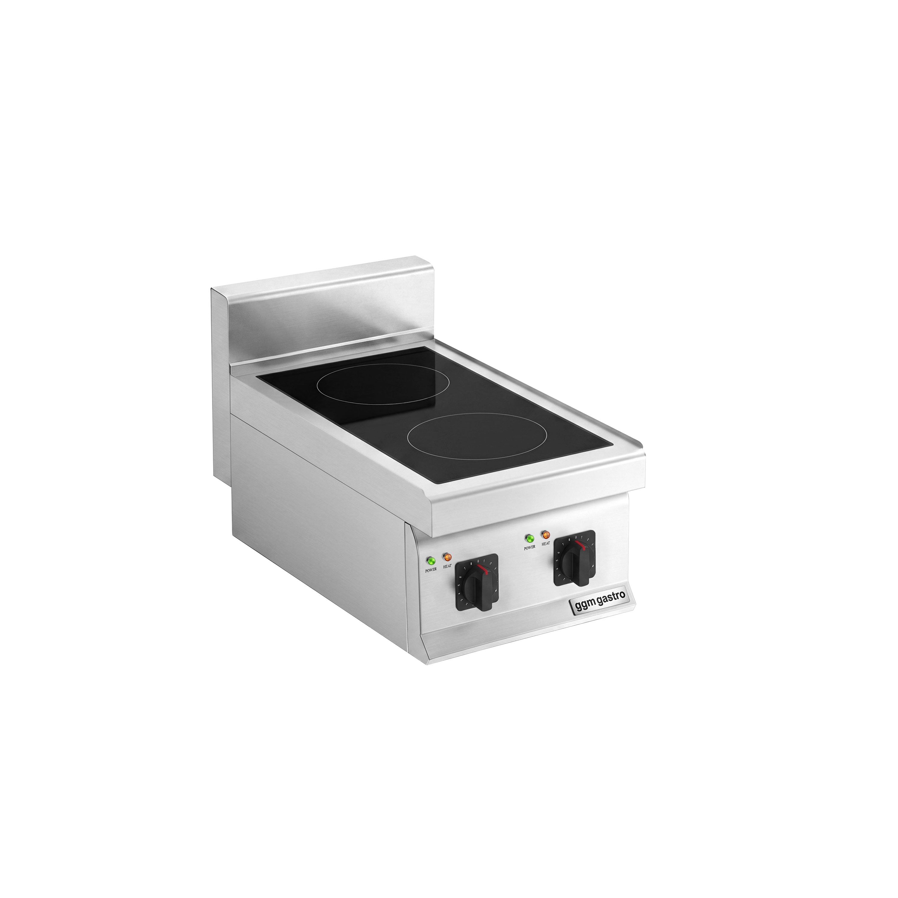 Cuisinière à induction - 7 kW - 2 plaques de cuisson