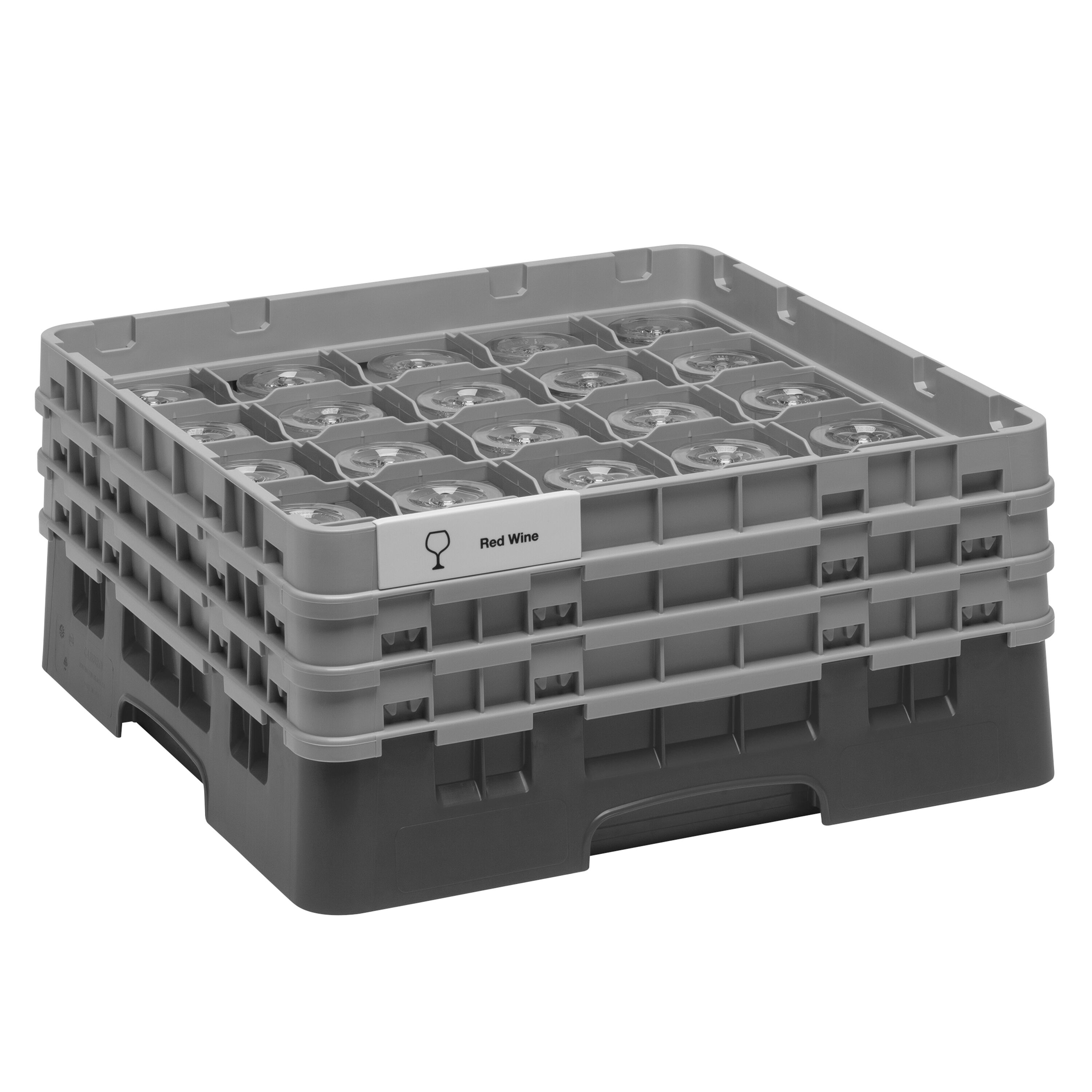 CAMBRO | CAMRACK® Glass Rack – 25 Compartments – 500x500 mm – H 225 mm
