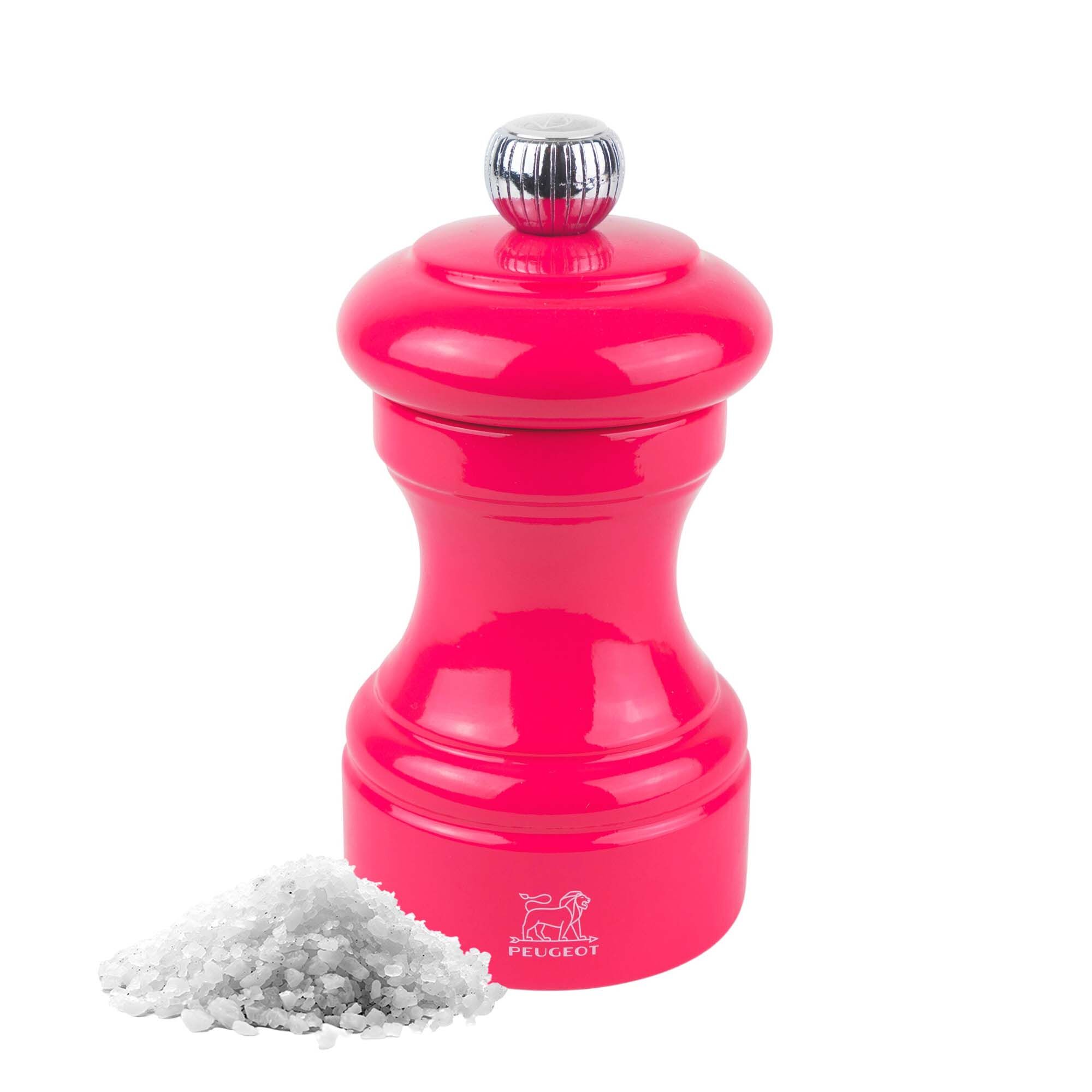 (6 pièces) PEUGEOT | BISTRORAMA – Moulin à sel – Bois – Rose bonbon – Hauteur : 100 mm