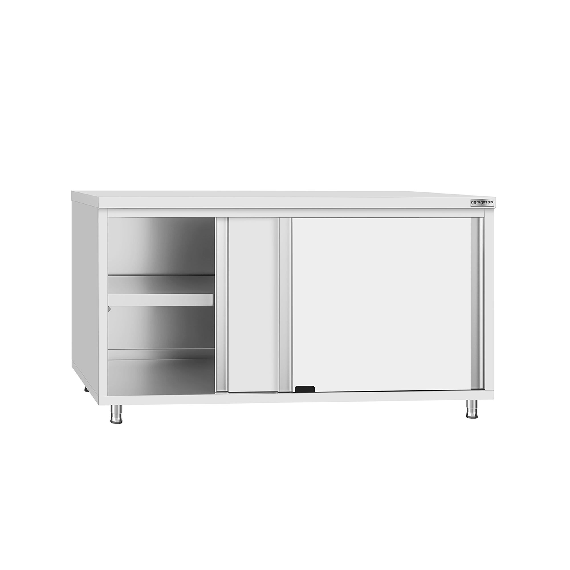 Edelstahl Arbeitsschrank ECO - 1600x700mm - mit Schiebetür