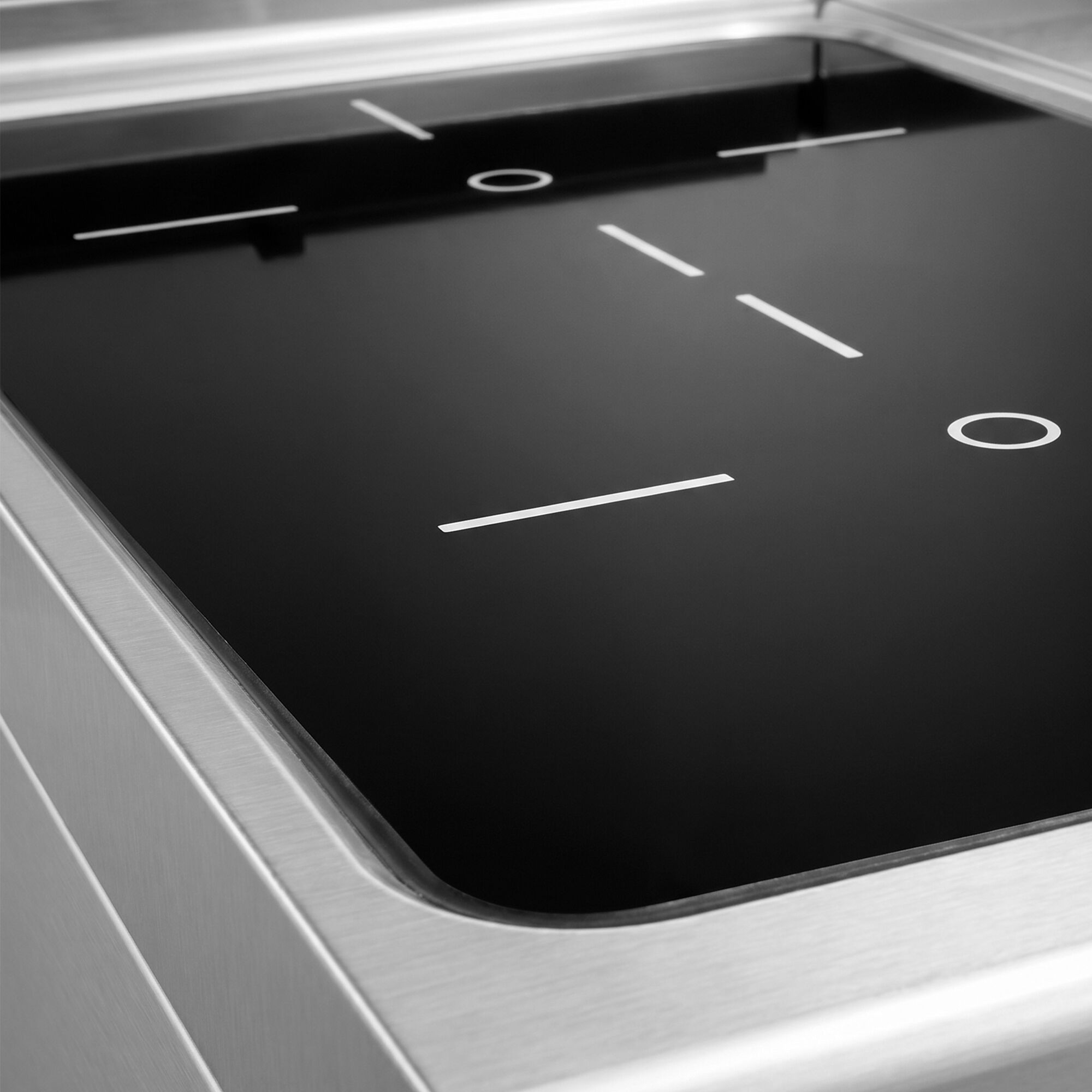 Fourneau à induction - 10kW - 2 foyers - sur placard ouvert