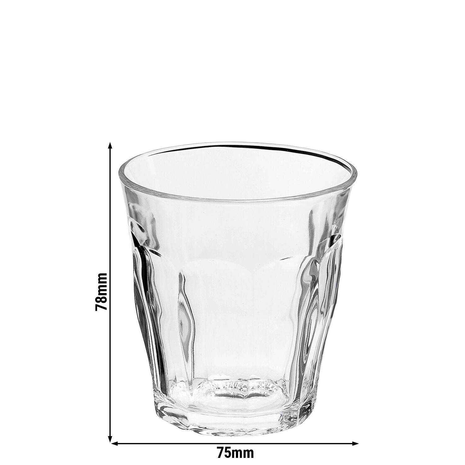 (12 pcs) Duralex Gobelet - PICARDIE - 16 cl - Transparent