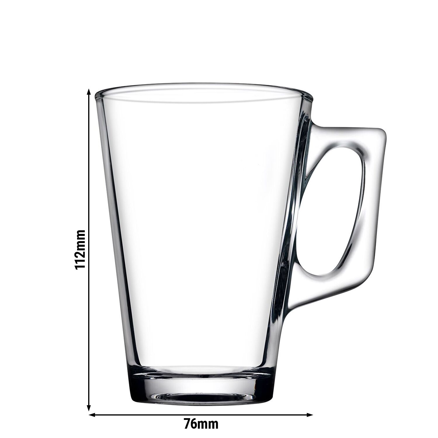 (24 pcs) Glass Mug - AQUA - 250 ml