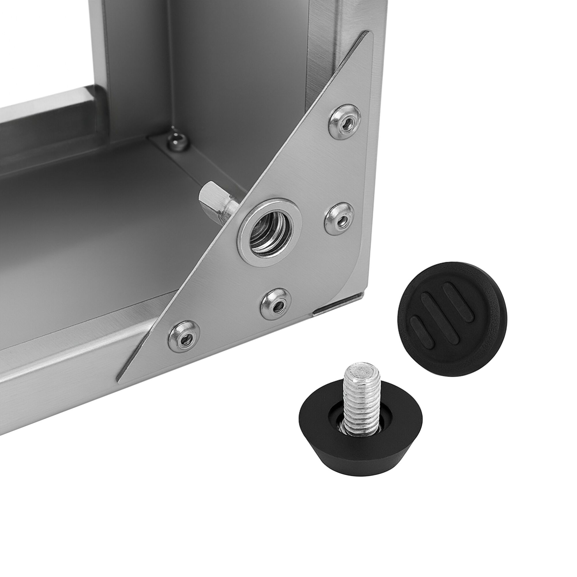 Couvercle de présentation roll-top - Dôme - GN 1/1 - Acier inoxydable - 540x335mm - Hauteur:255mm - incl. bac GN 1/1, deux packs de froid