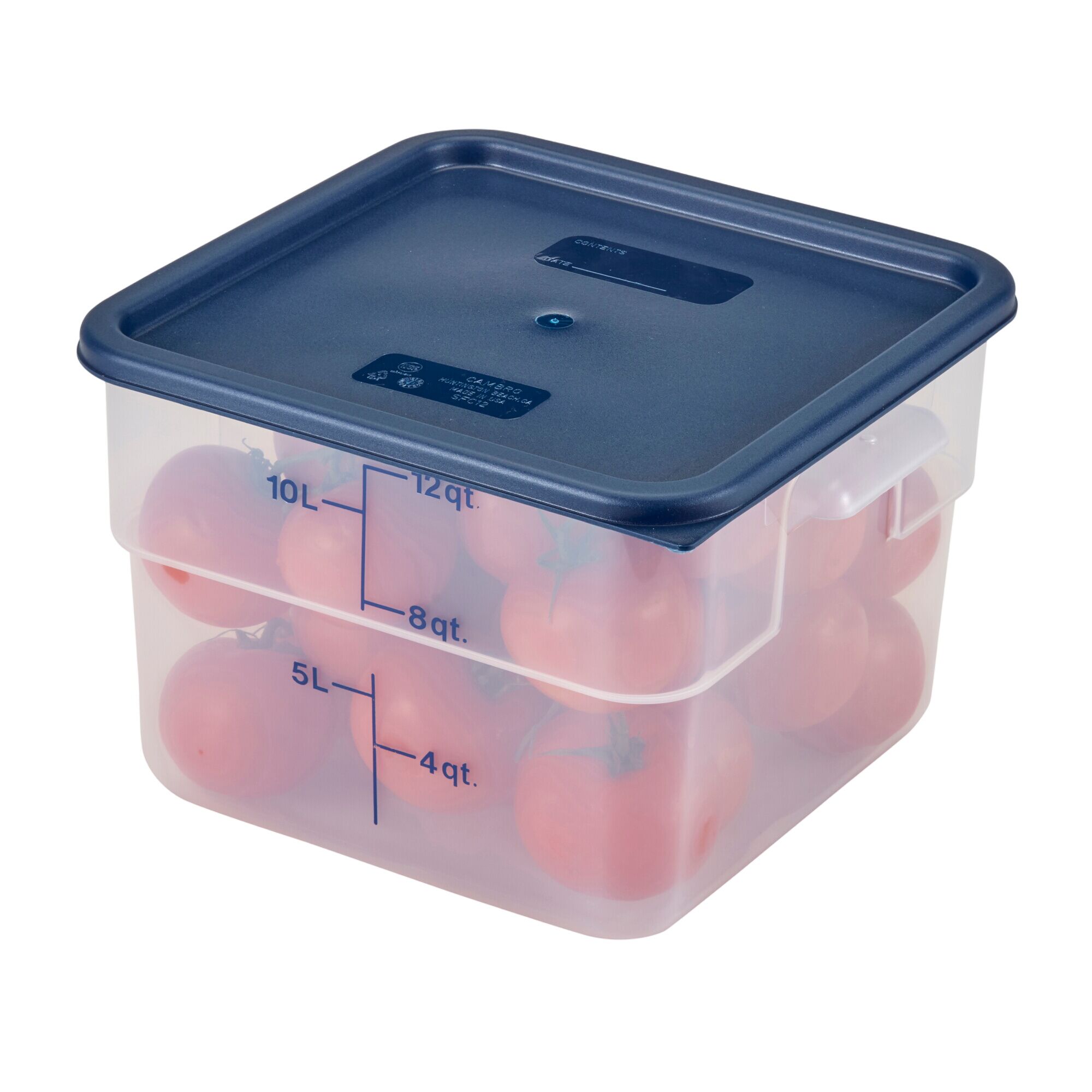 (6 pièces) CAMBRO | CAMSQUARES® – Récipient – 11,4 litres – transparent