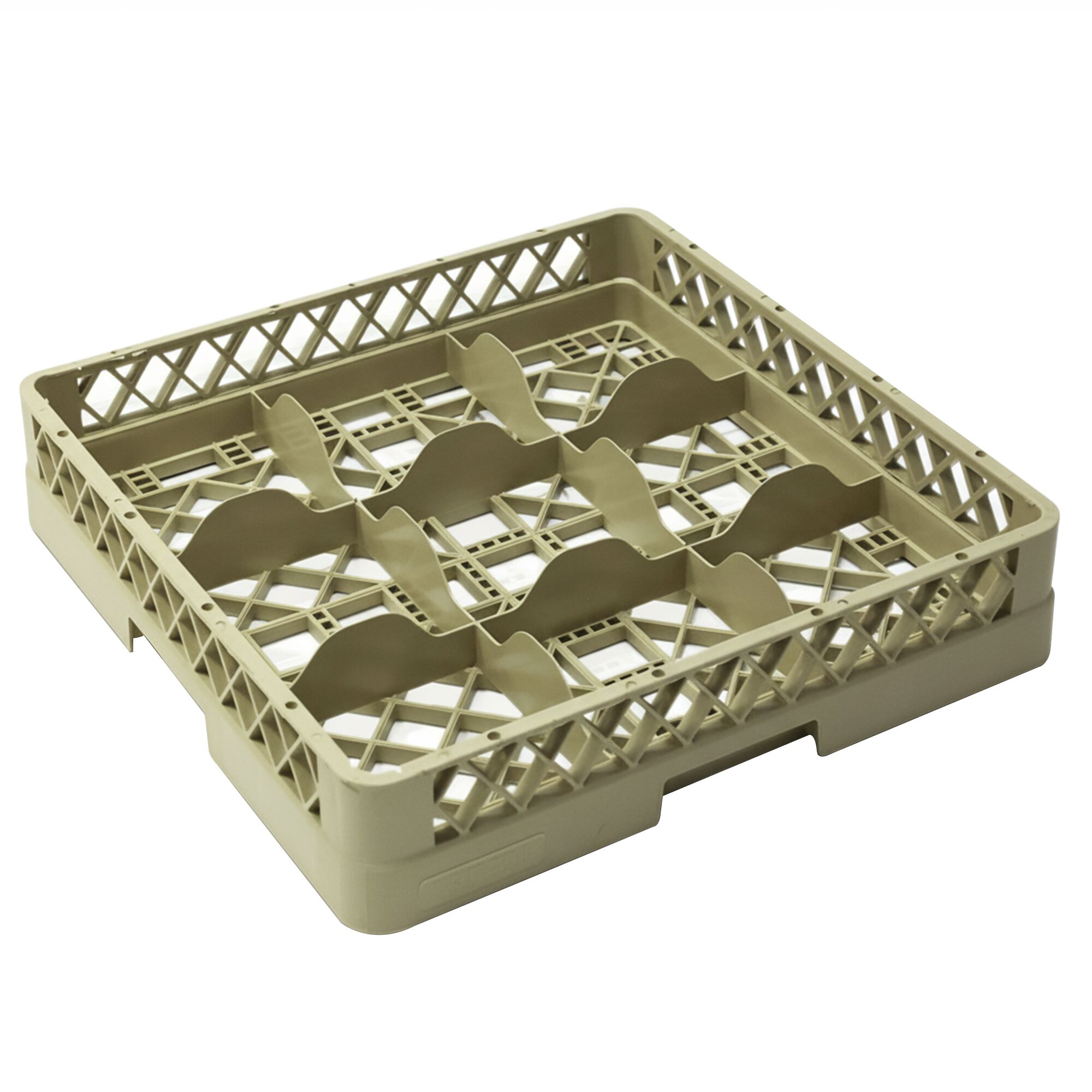 Casier à verres - 500x500mm - 9 compartiments - Beige - compatible ARU9N