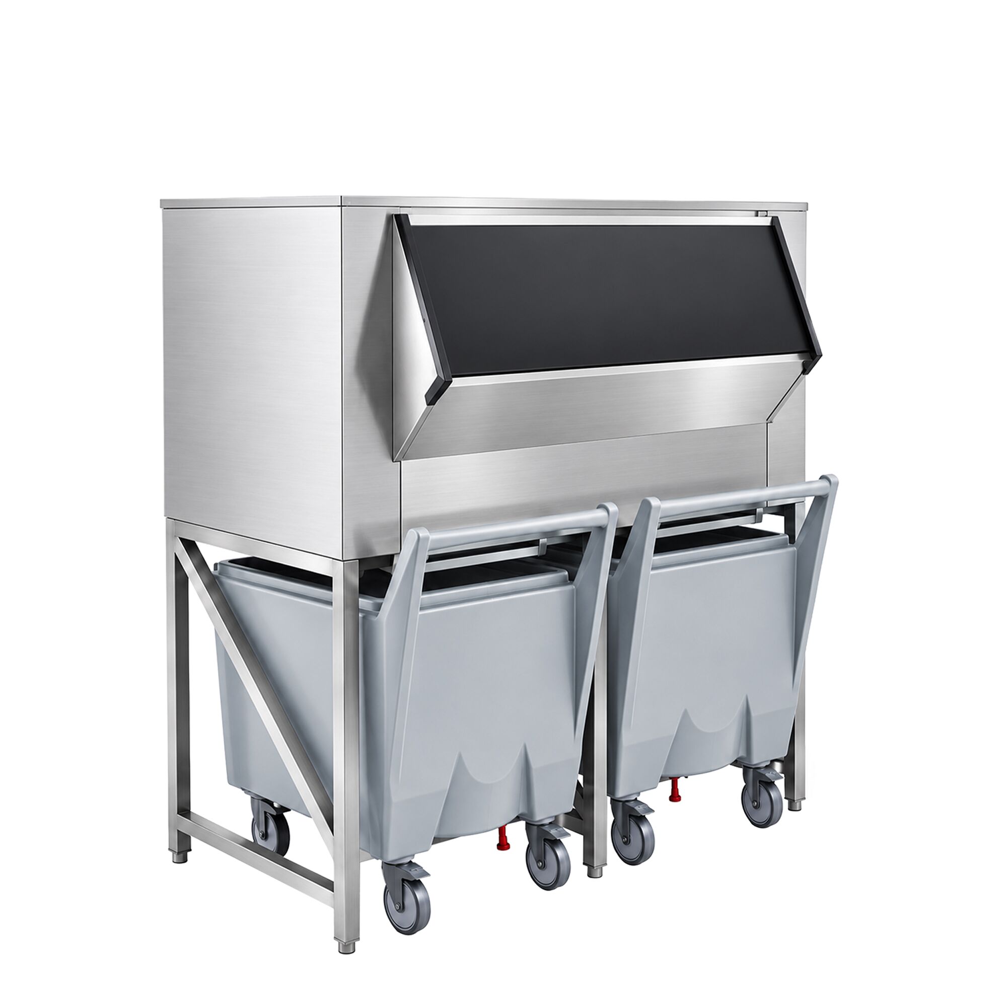 IJsopslagbunker - 400 kg - incl. transportwagen - voor ijsblokjesmachine EWI403VHN, EWMI335 & FEI390