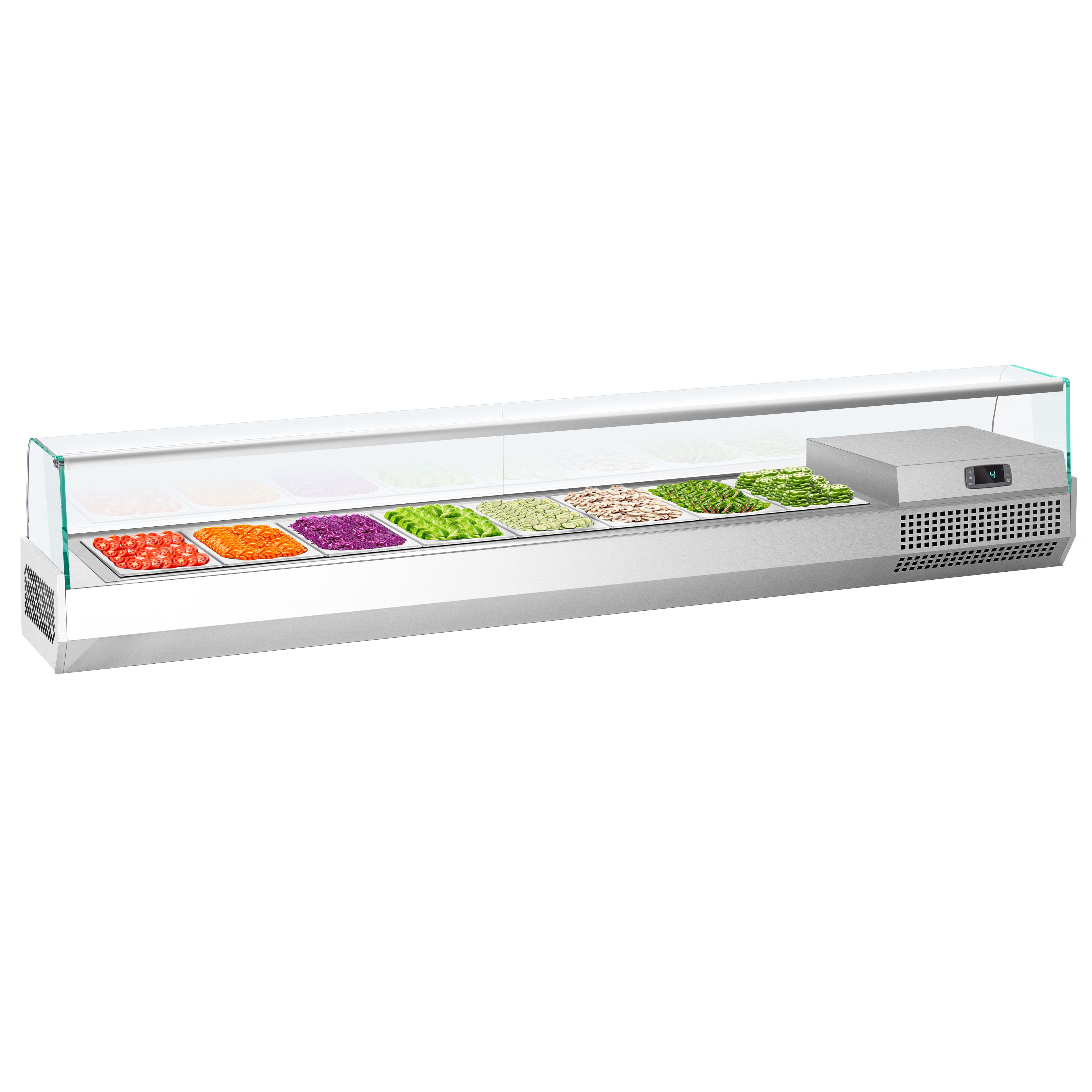 Vitrine Réfrigérée à Ingrédients PREMIUM PLUS - 1976x413mm - 8x GN 1/3