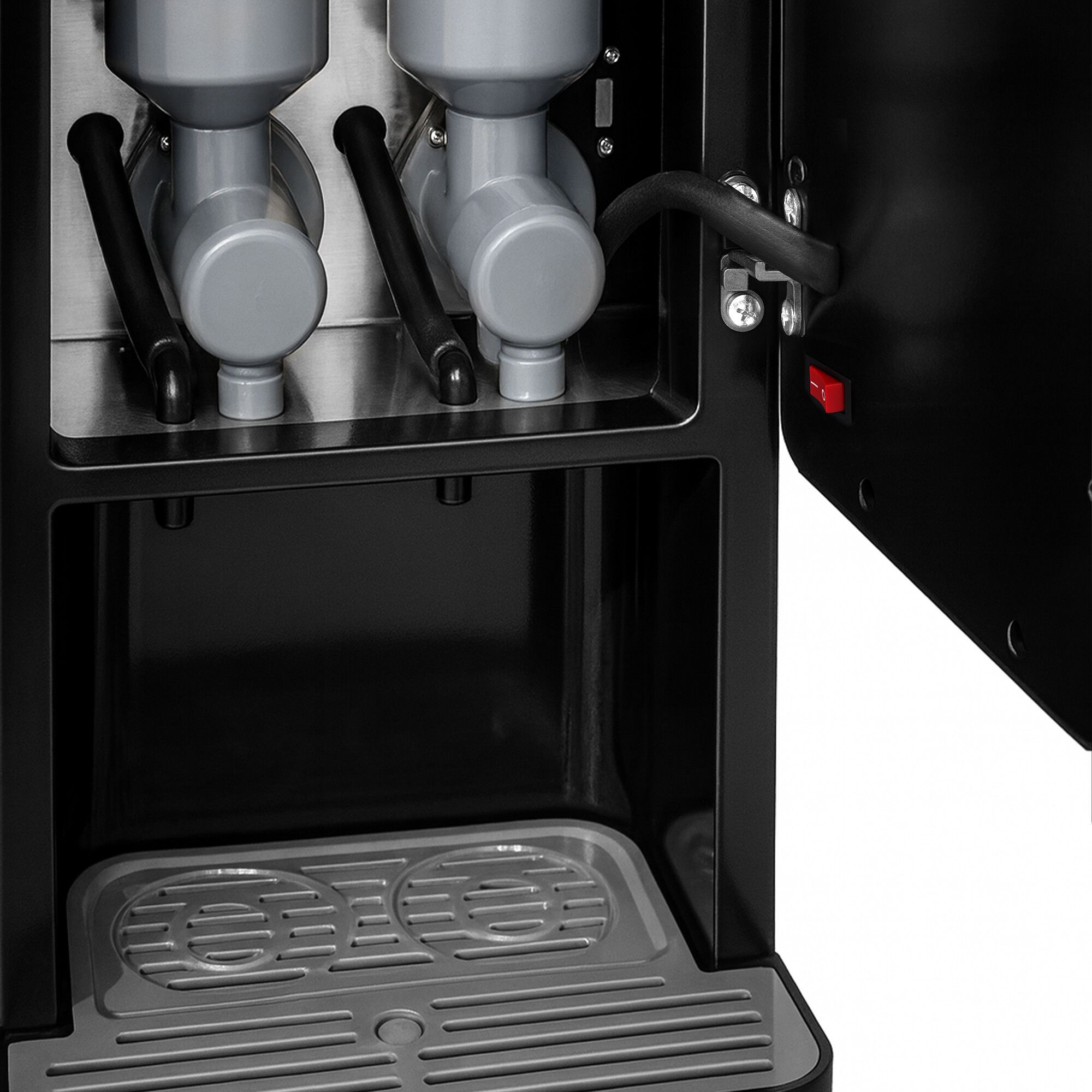 Commercial tabletop instant hot drinks machine, 2 ingredient canisters — 1.8 kW — Touch — Black