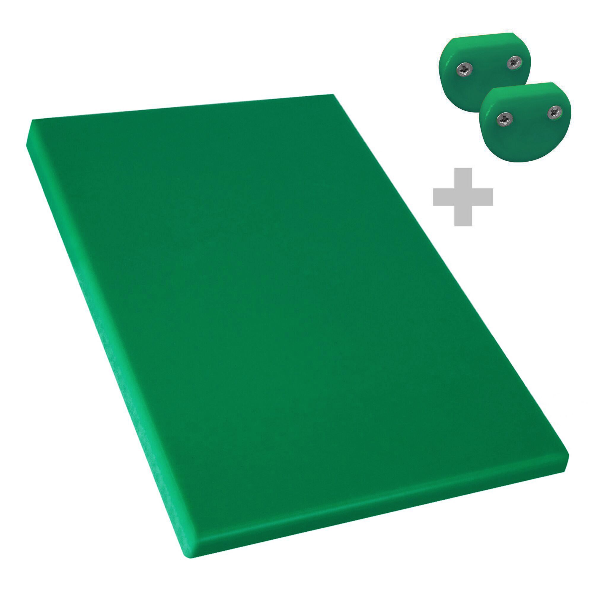 Planche à découper antidérapante avec butées – format EN 600 × 400 – conforme HACCP – Vert