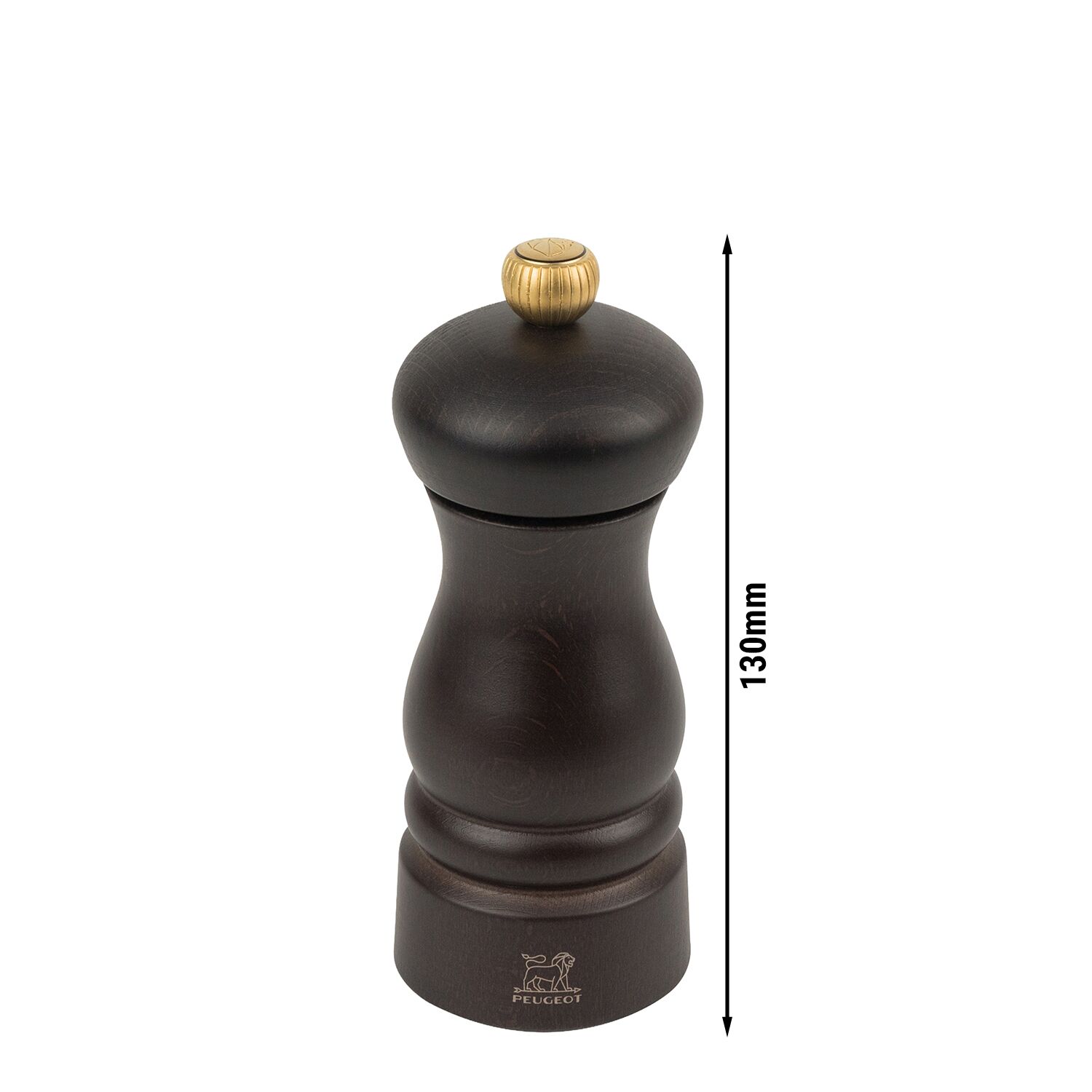 (6 pièces) PEUGEOT | CLERMONT - Moulin à poivre - Bois - Chocolat - Hauteur : 130 mm