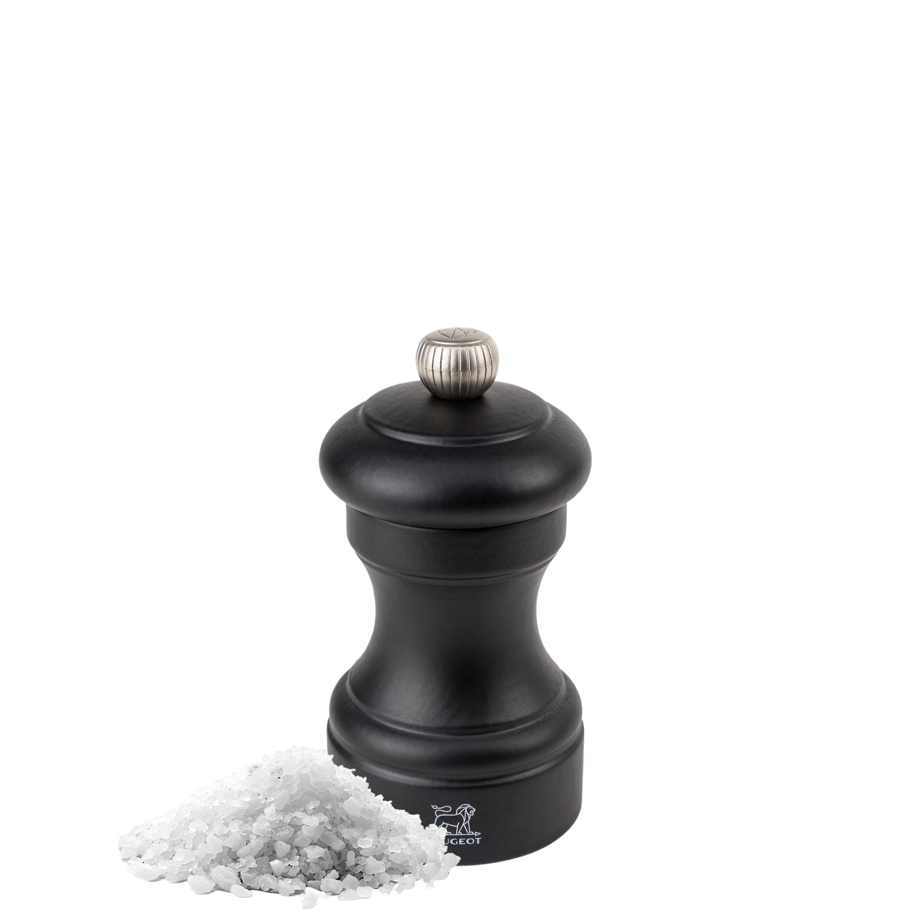 (6 pièces) PEUGEOT | BISTRO - Moulin à sel - Bois - Noir mat - Hauteur : 100 mm