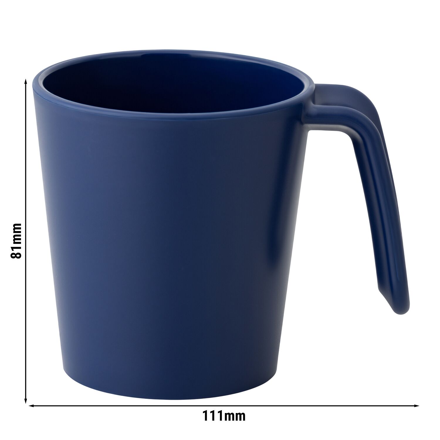(30 pièces) Tasse à anse réutilisable - 260ml - Bleu