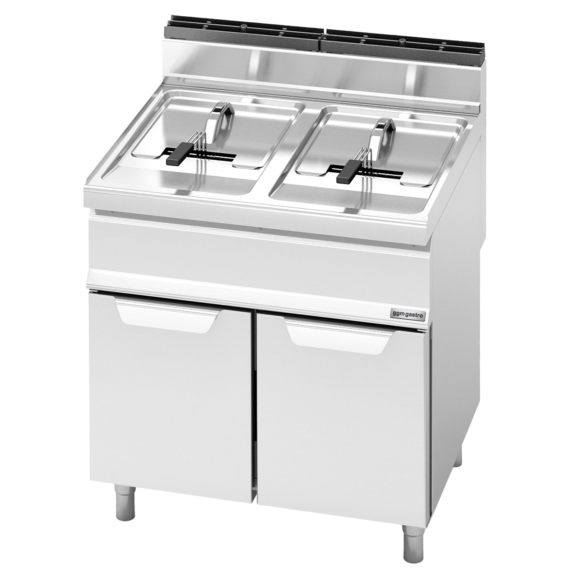 Friteuse à gaz double - 15 + 15 litres - 25,4 kW