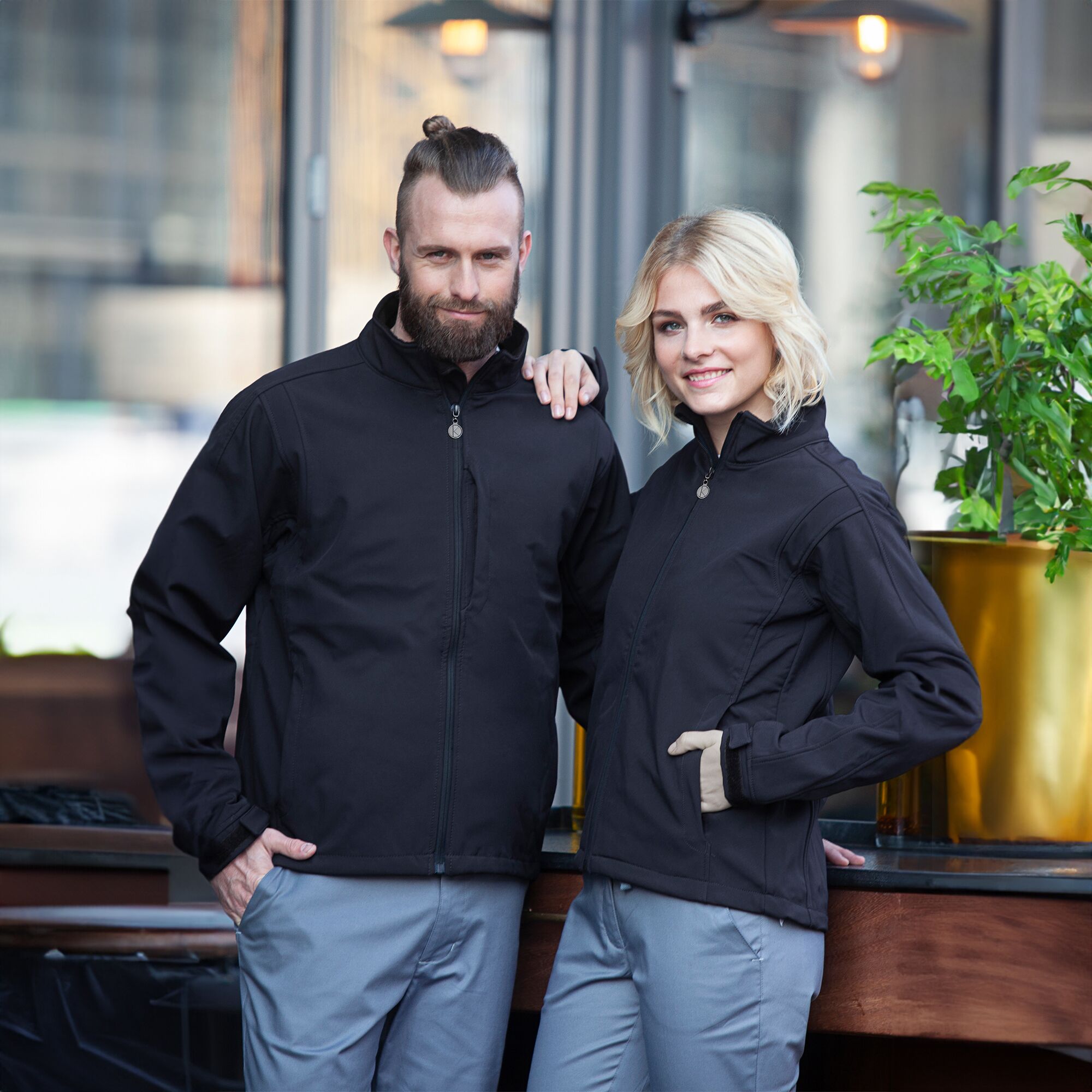 KARLOWSKY | Men's Classic Softshell Jacket – Black - 4XL - Waterproof 5,000 mm