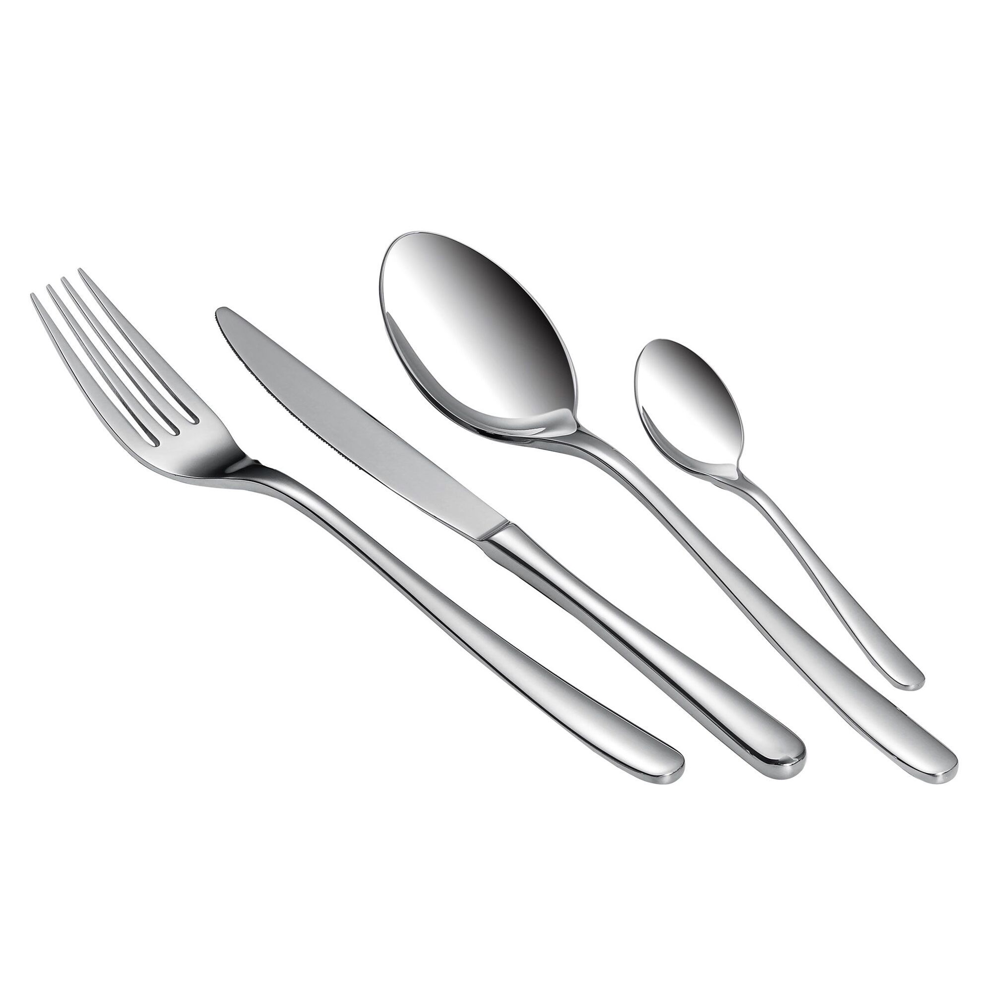 Ensemble de couverts Avril - Acier inoxydable 18/10 - 24 pièces - Pour 6 personnes