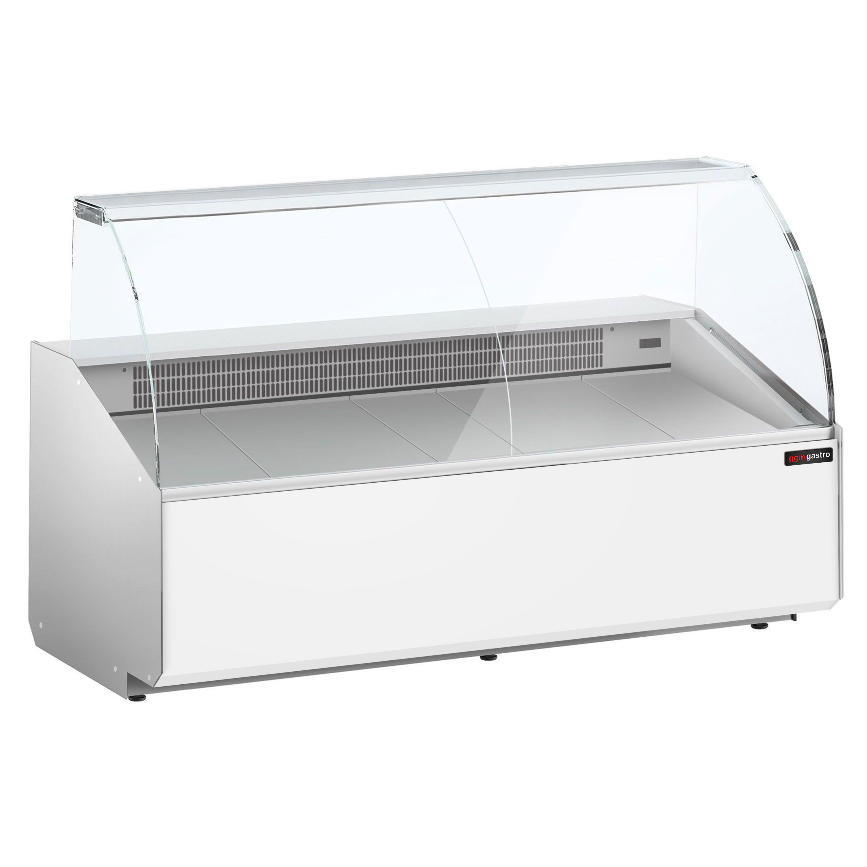 Serve Over Counter - 2506x979mm - front panel white - capacity 512 litres