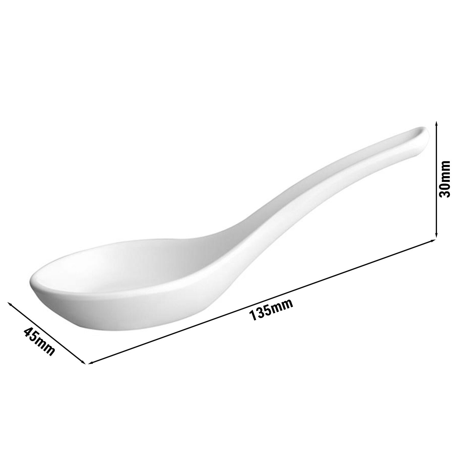 (12 pièces) Cuillères à finger food - FRIENDLY - PET - longueur : 135 mm