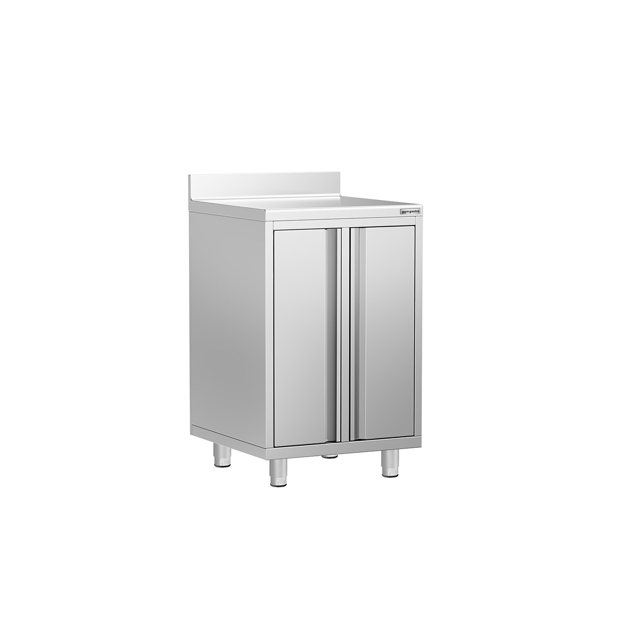 Armoire de travail pour machine à café filtre - 600x600mm - avec dosseret - 2 portes battantes