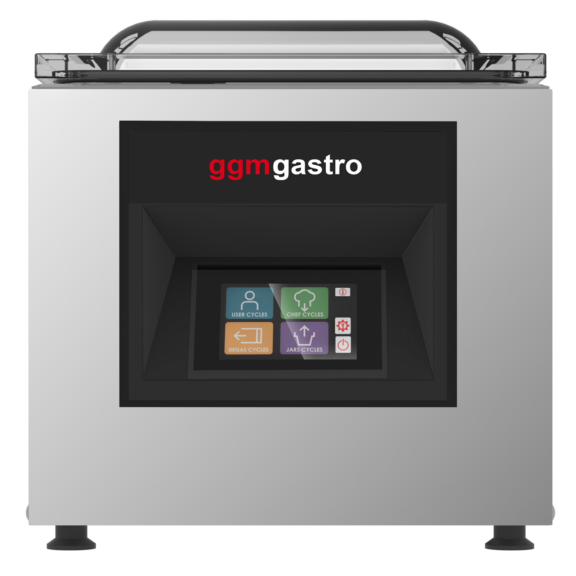 Machine sous vide à cloche – 10 m³/h – 600 watts – écran tactile – avec injection de gaz