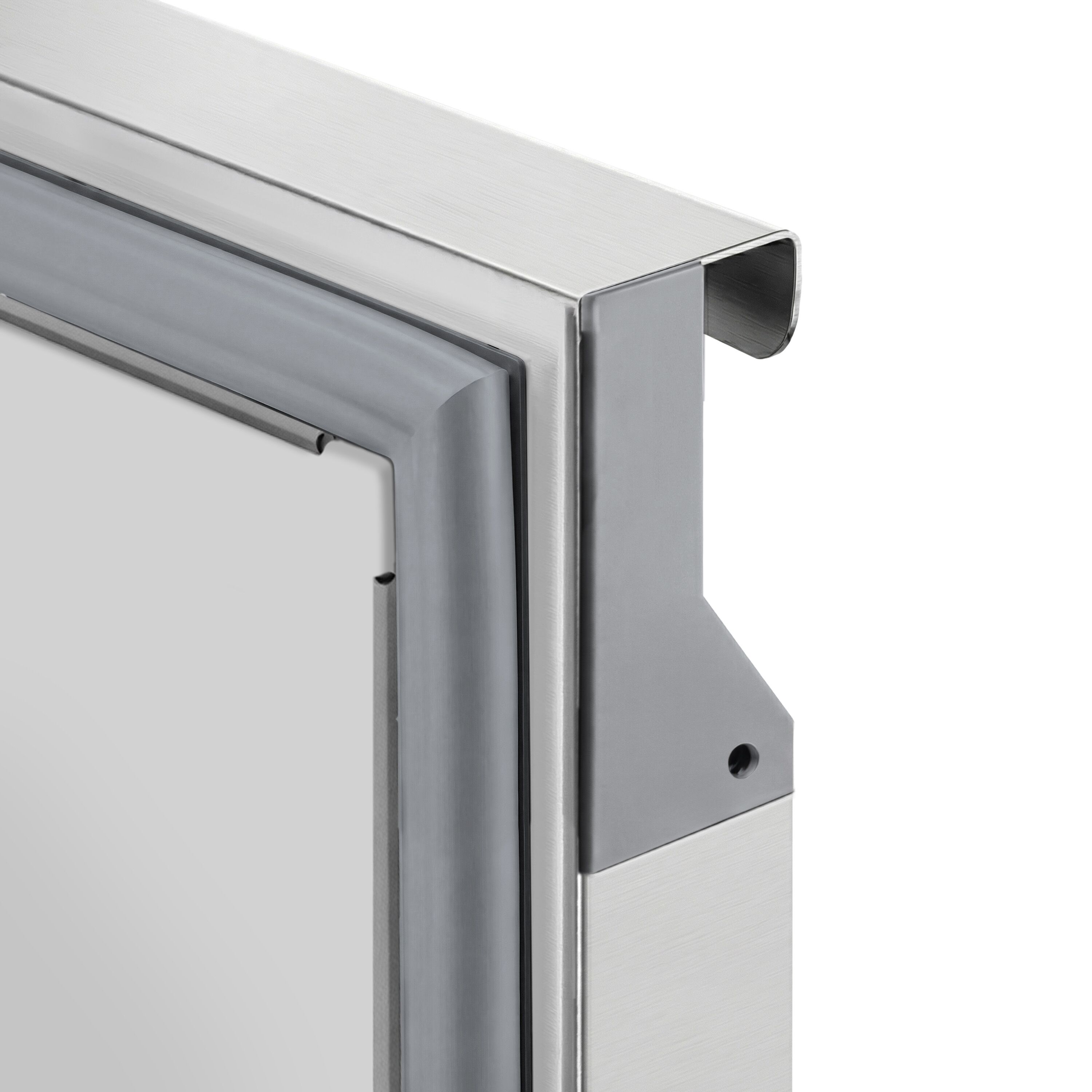 Table réfrigérée ECO - 2230x700 mm - avec 4 portes - avec dosseret & écran moderne
