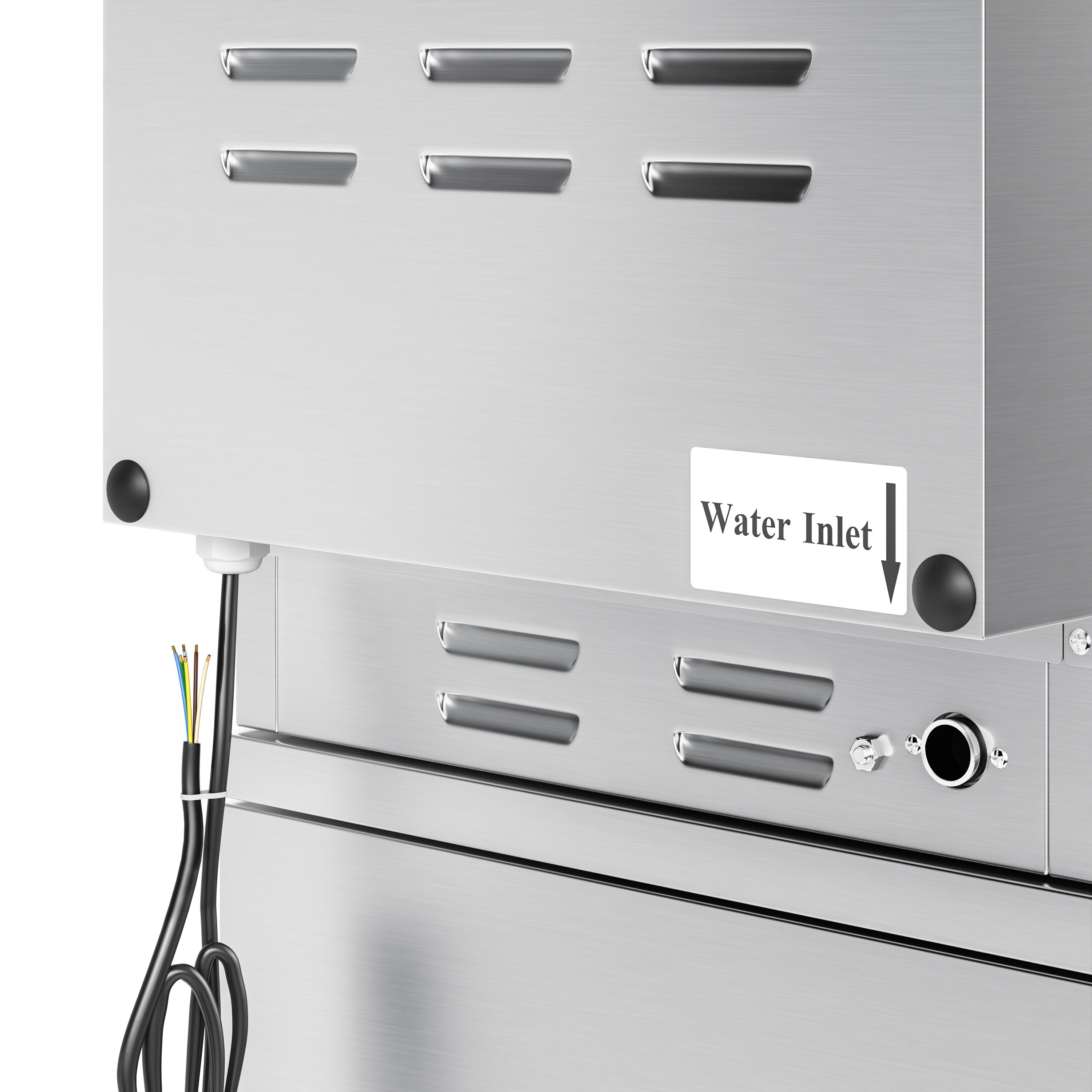 Cuiseur à pâtes électrique avec robinet – 18 L – 4,5 kW – incl. soubassement avec 1 porte