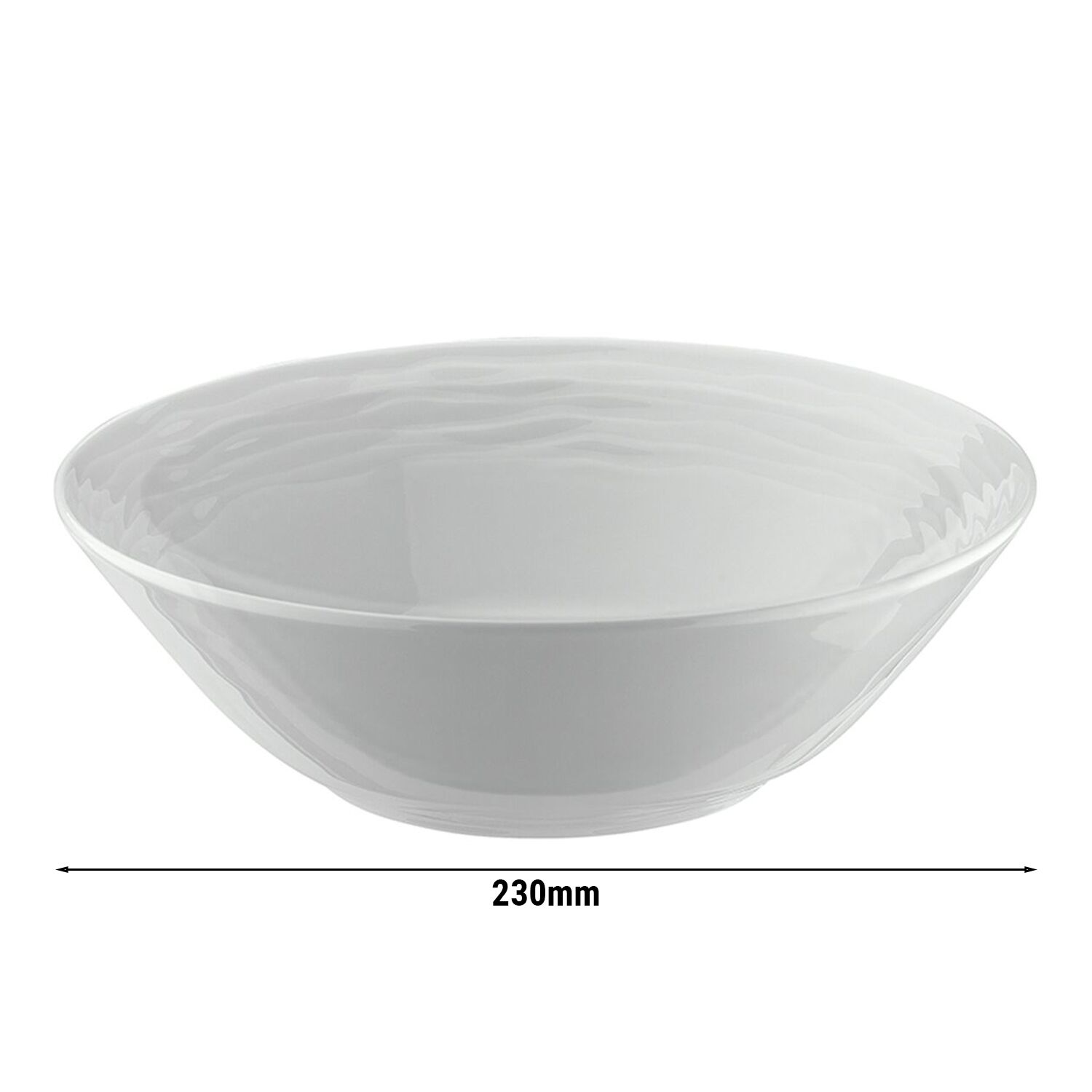 (12 pièces) SEA WAVE - Bol à dessert / salade - Ø 230 mm - Blanc