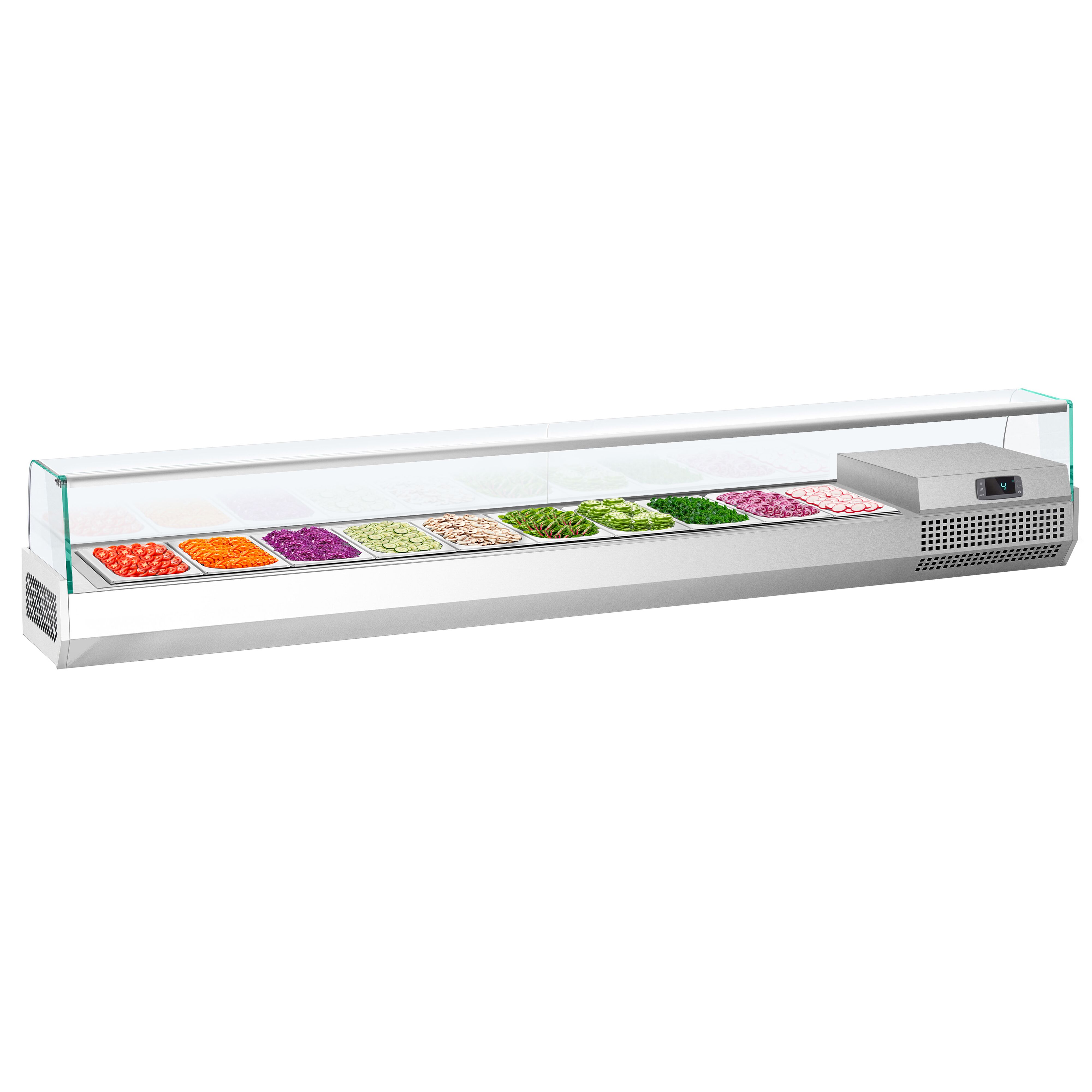 Vitrine Réfrigérée à Ingrédients PREMIUM PLUS - 2300x413mm - 10x GN 1/3