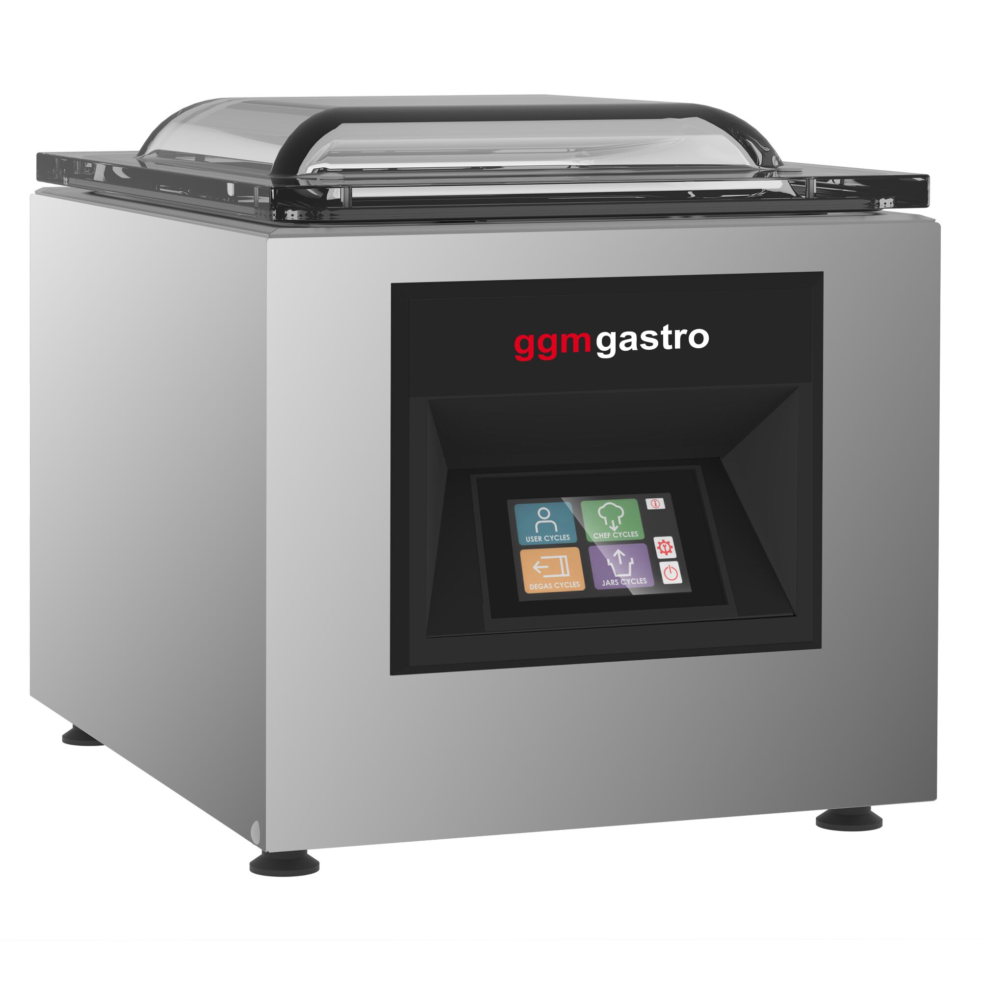 Machine sous vide à cloche – 10 m³/h – 600 watts – écran tactile – avec injection de gaz