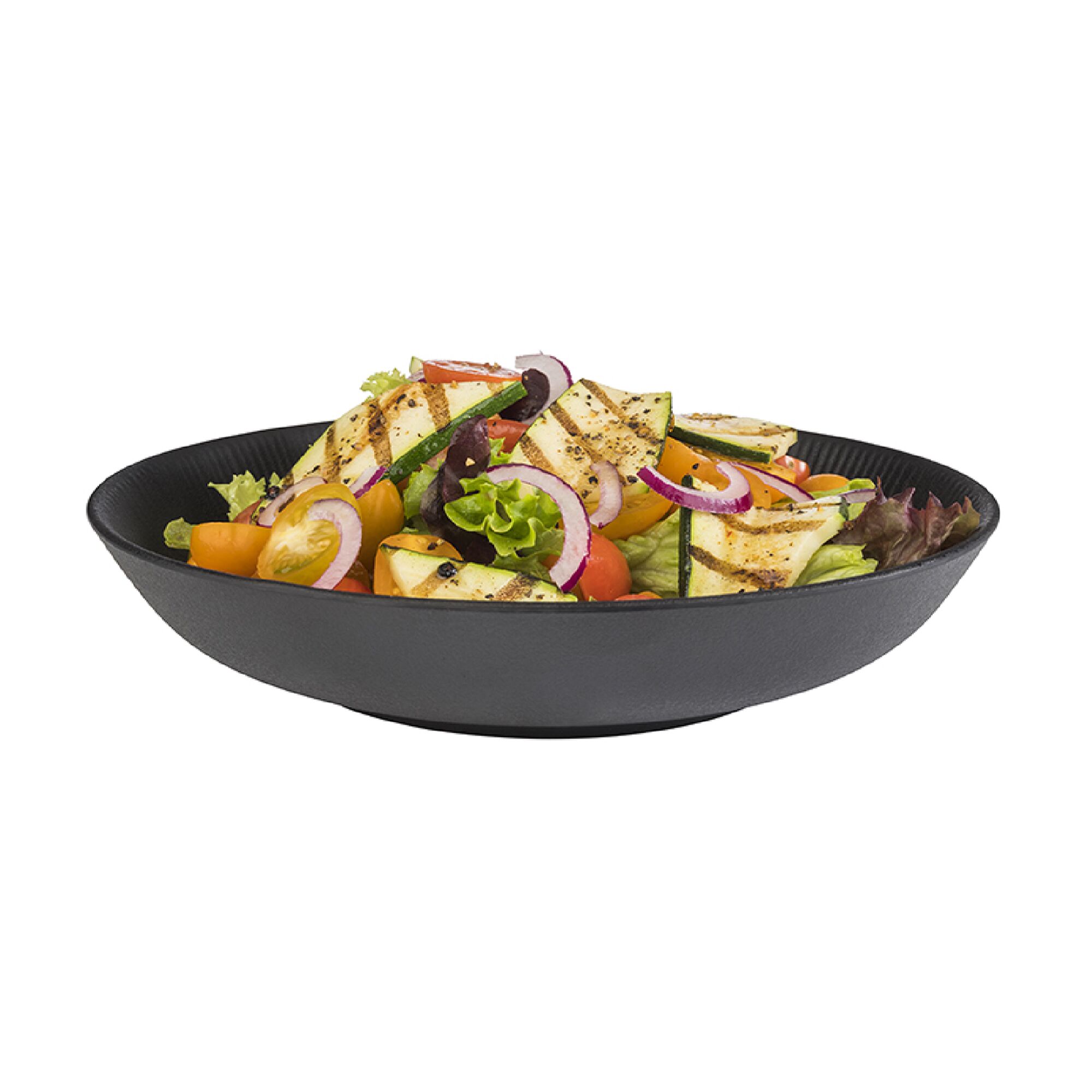 (6 pcs) Coupe - NERO - Mélamine - 0,8L - carré - 225x225mm - Profondeur : 45mm - Noir