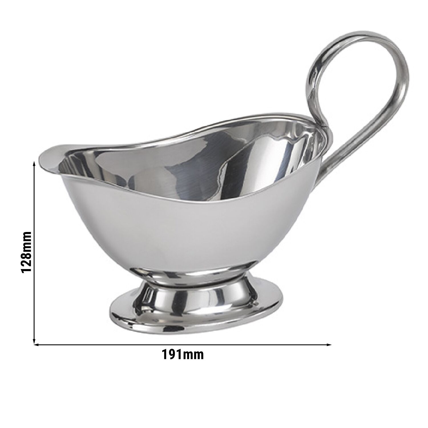 (6 pièces) Saucière – PROFI – inox 18/8 – 0,25 L