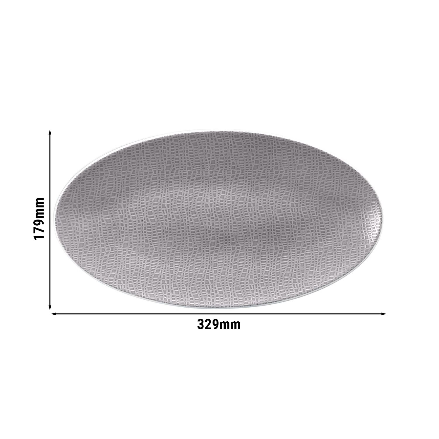 (2 pièces) SELTMANN WEIDEN | Plat de service - 330x180 mm - Gris         