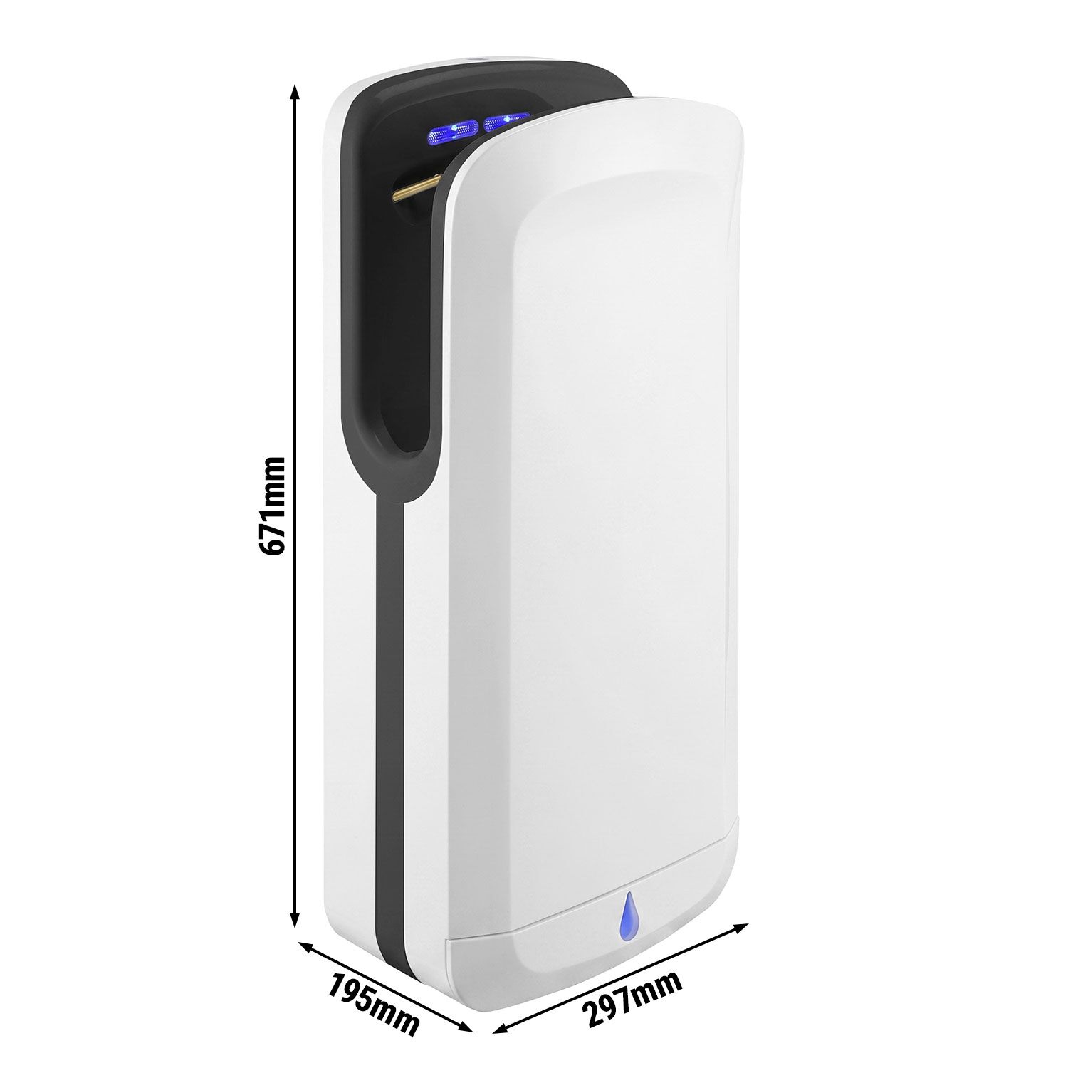 Hand Dryer with Filter - White